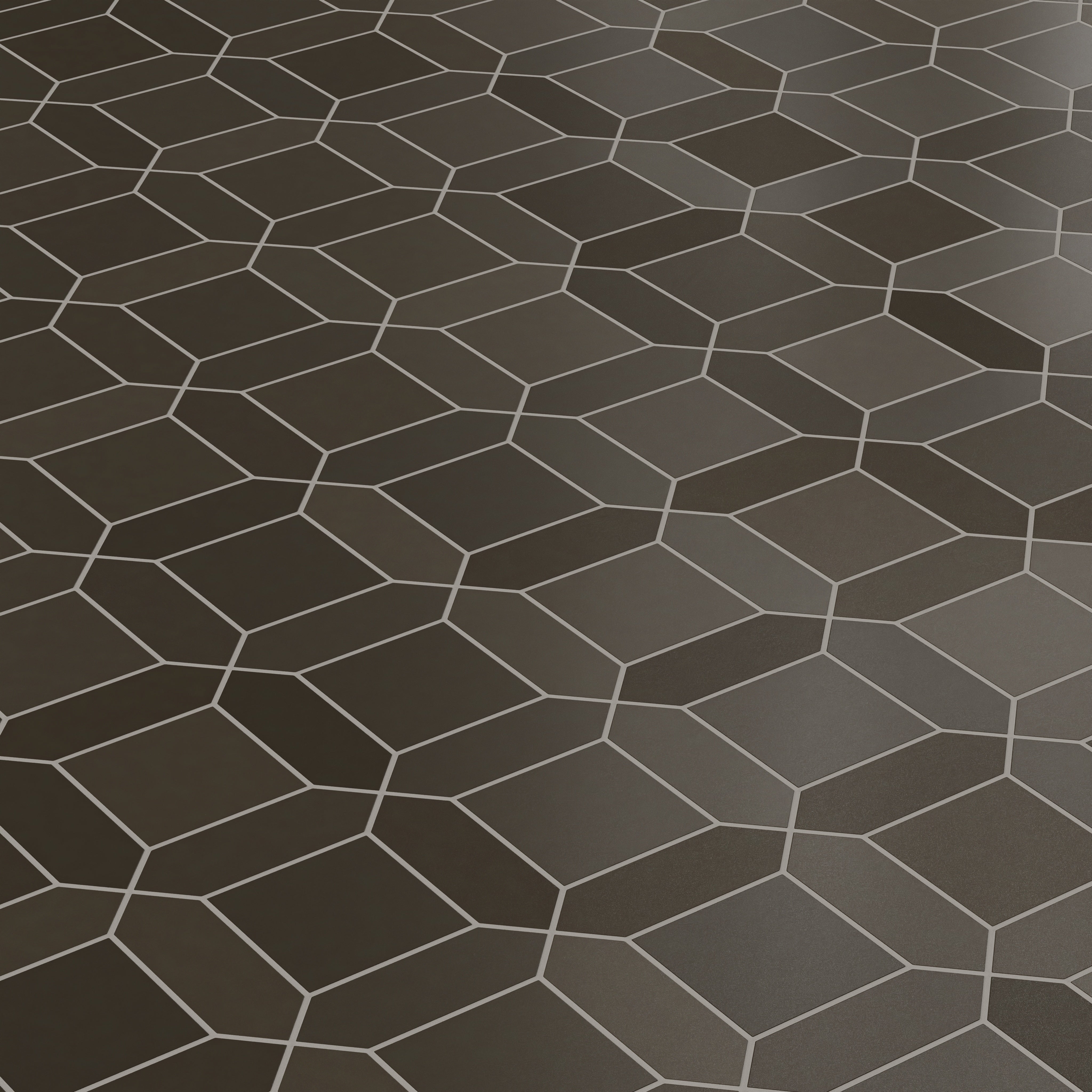 Atrium Original Ceramic Tile in Graphite