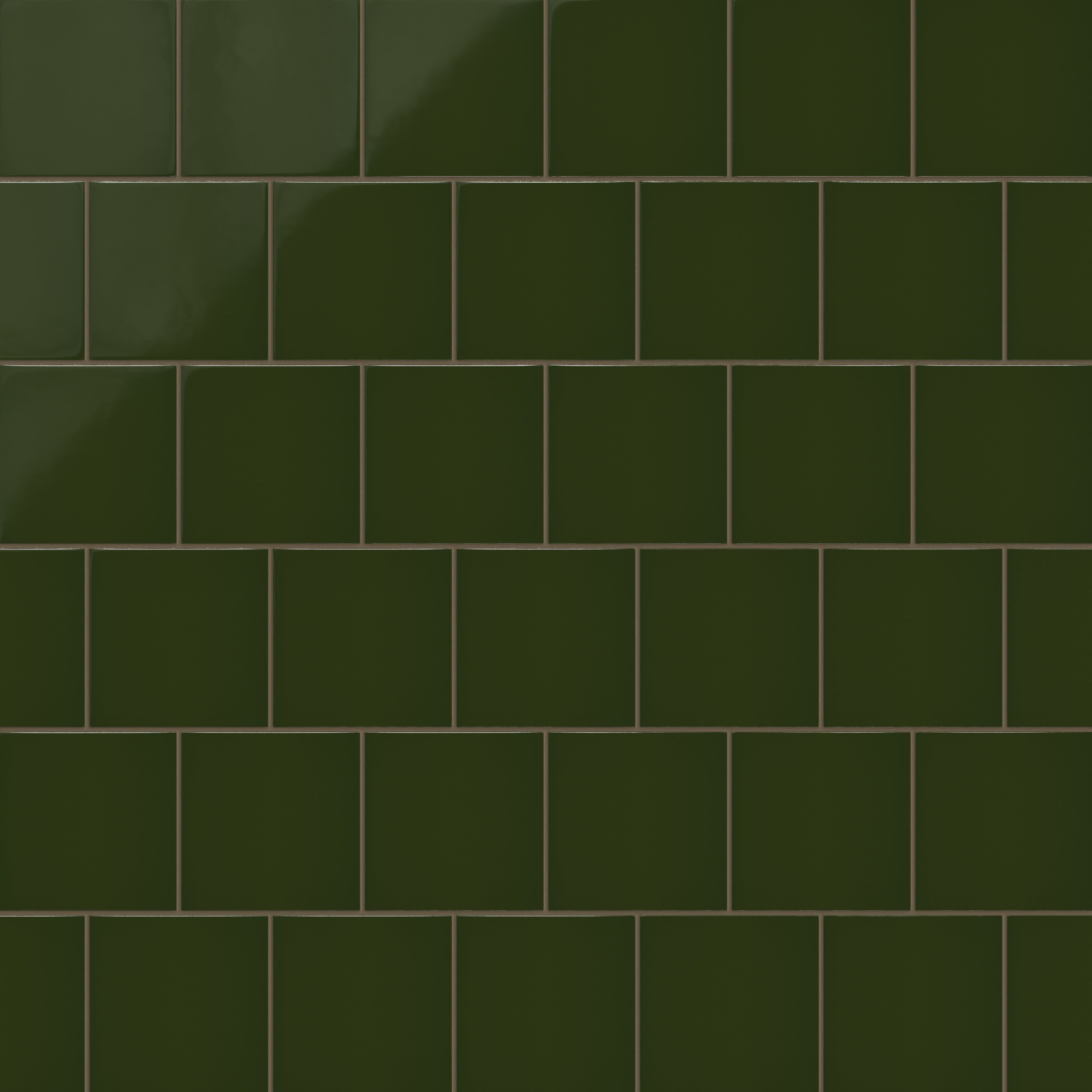 6x6 Natural Press Ceramic Tile in Green Apatite Gloss