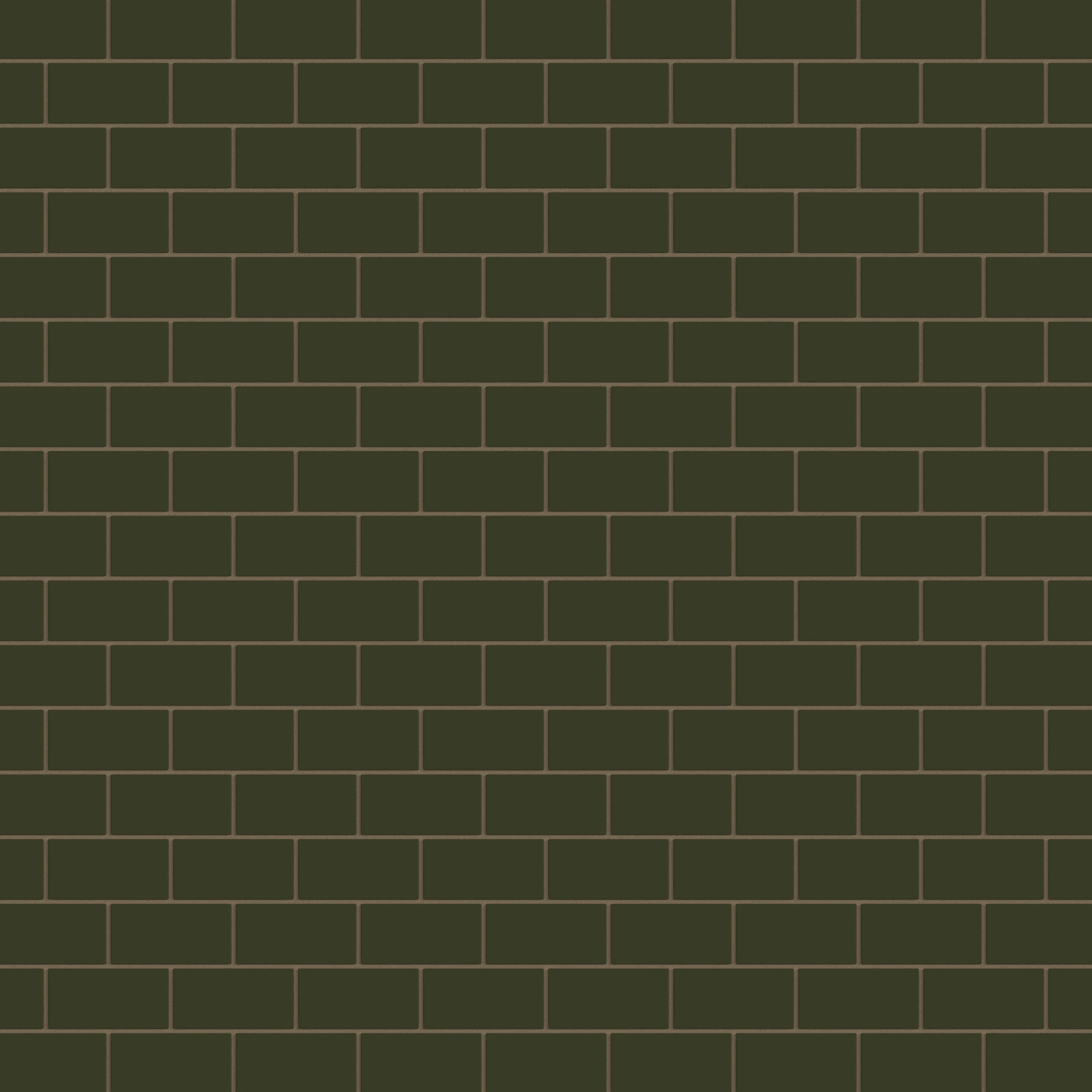 2x4 Half Offset Sheeted Natural Press Ceramic Mosaic Tile in Green Apatite Matte