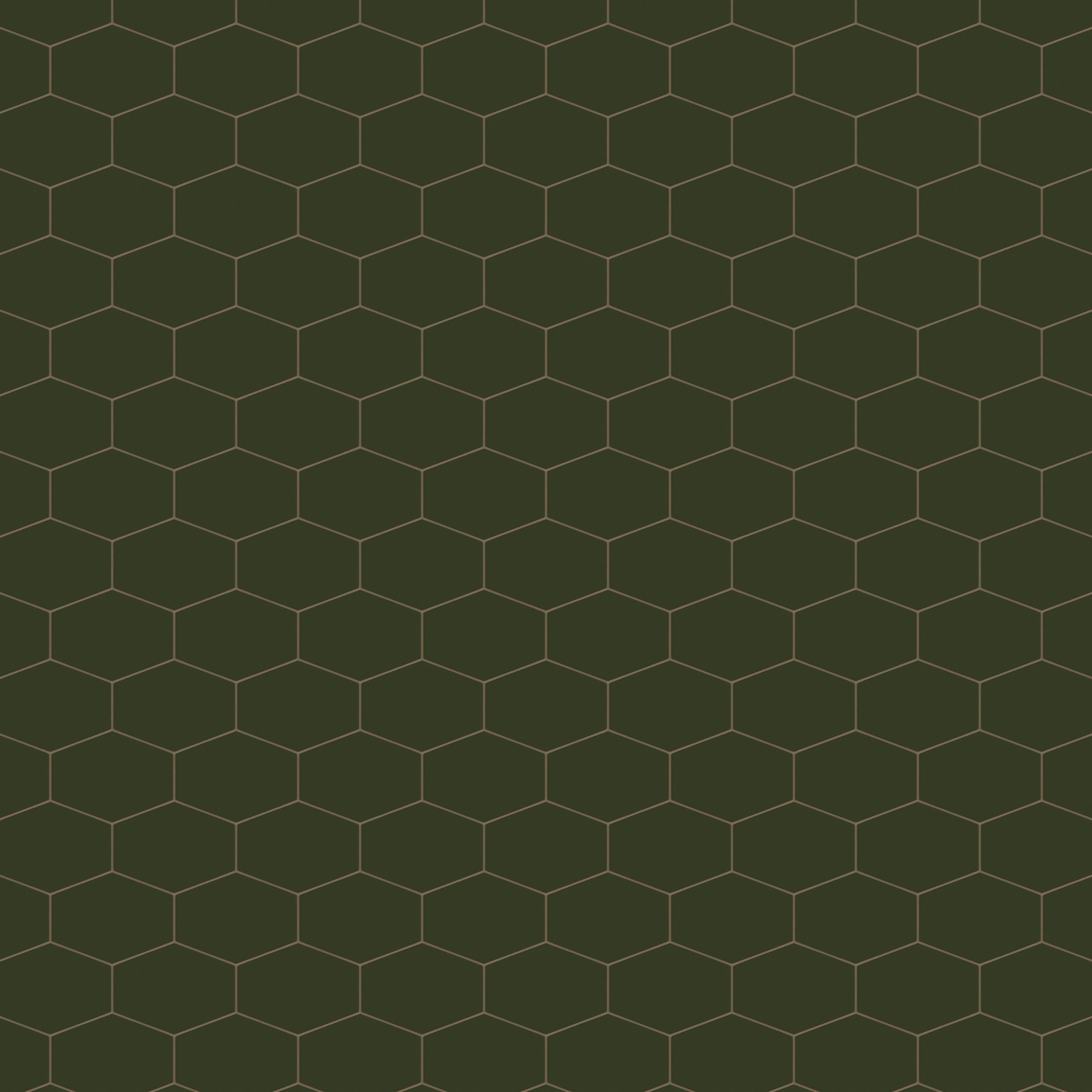 Elongated Hexagon Natural Press Ceramic Tile in Green Apatite Matte