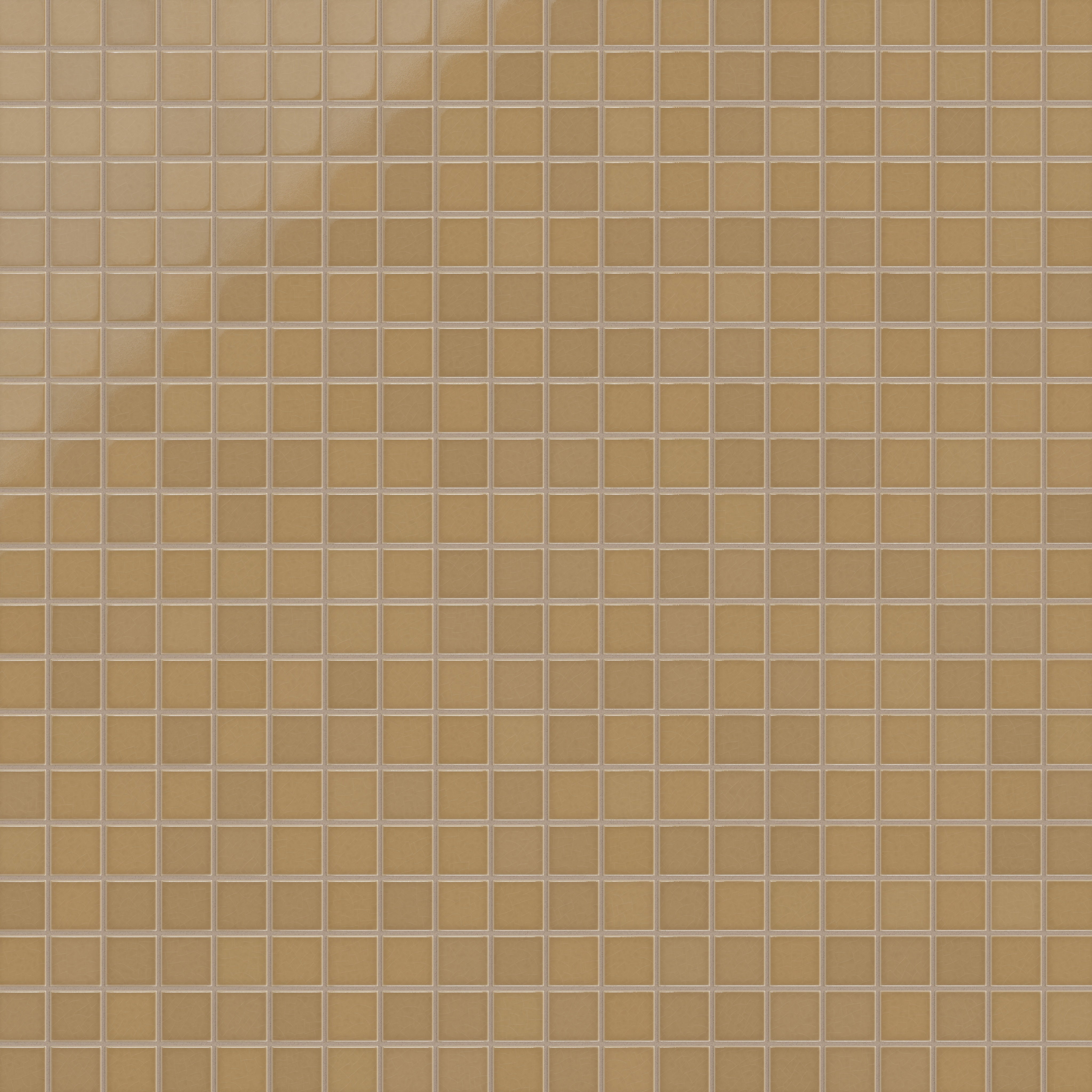 2x2 Straight Set Sheeted Original Ceramic Mosaic Tile in Haystack Gloss