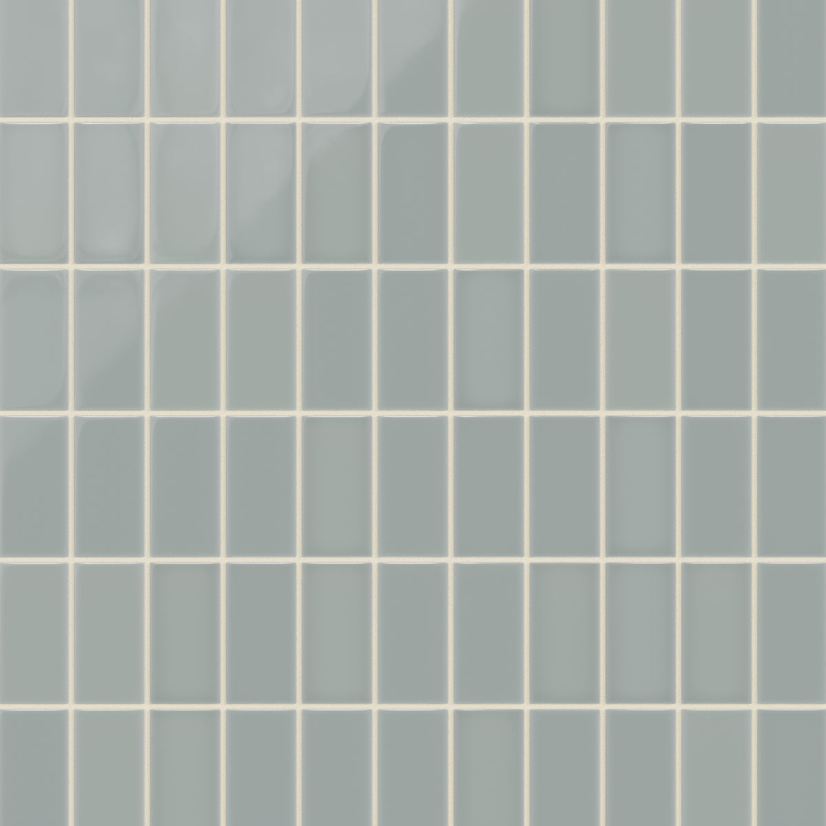 2x4 Straight Set Sheeted Natural Press Ceramic Mosaic Tile in Hood River Gloss