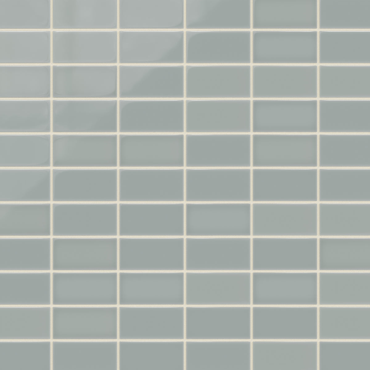 2x4 Straight Set Sheeted Natural Press Ceramic Mosaic Tile in Hood River Gloss