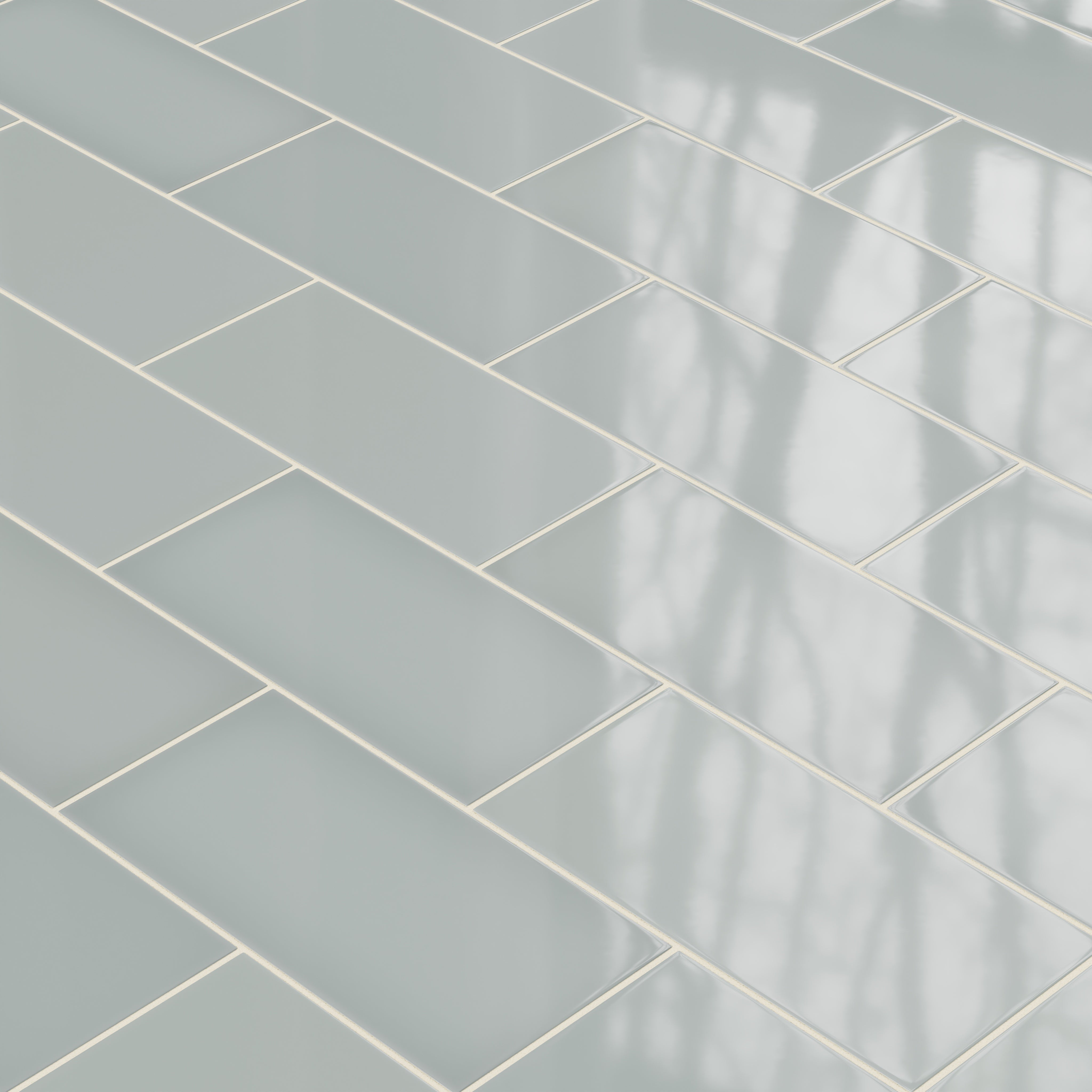 6x12 Natural Press Ceramic Tile in Hood River Gloss