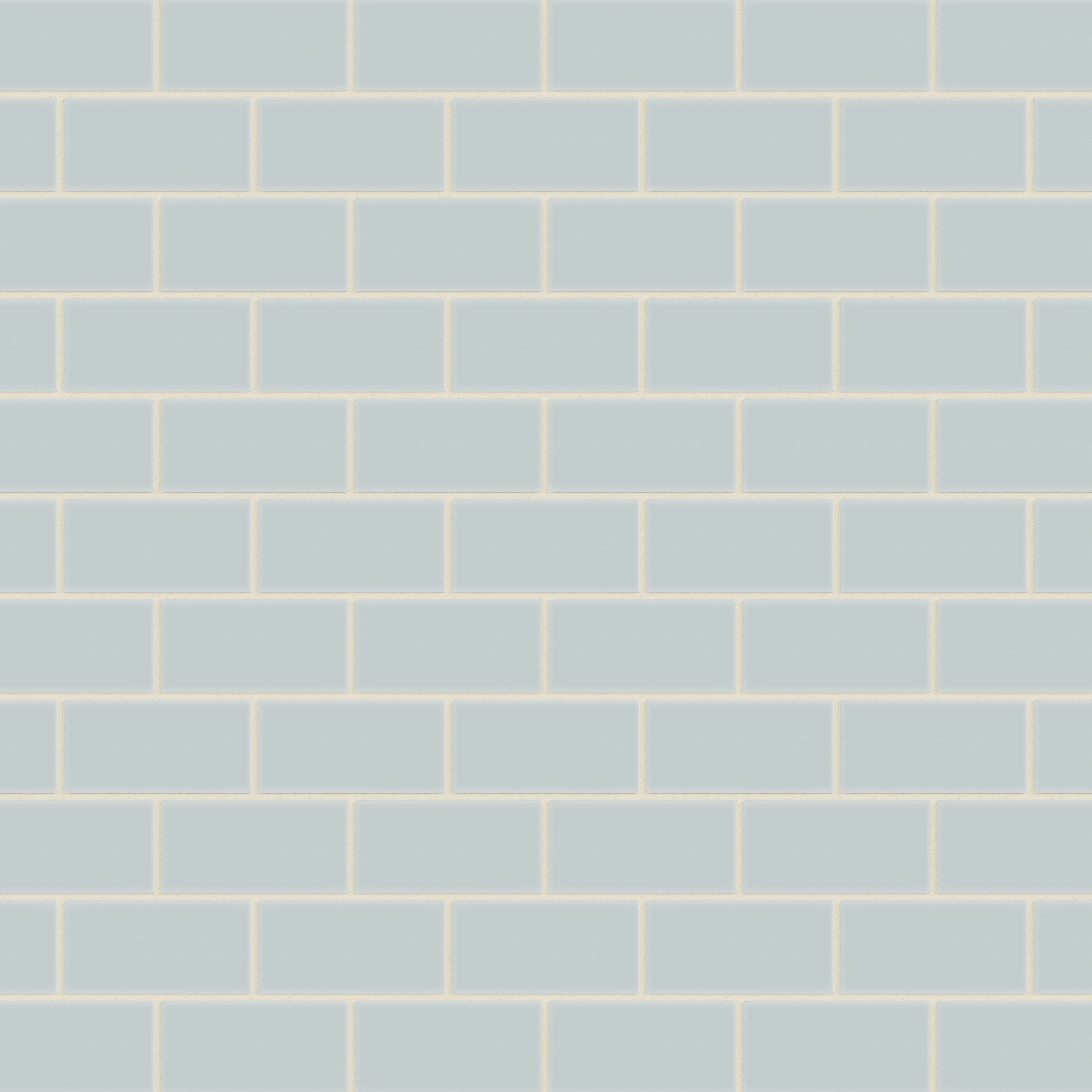 2x4 Half Offset Sheeted Natural Press Ceramic Mosaic Tile in Hood River Matte