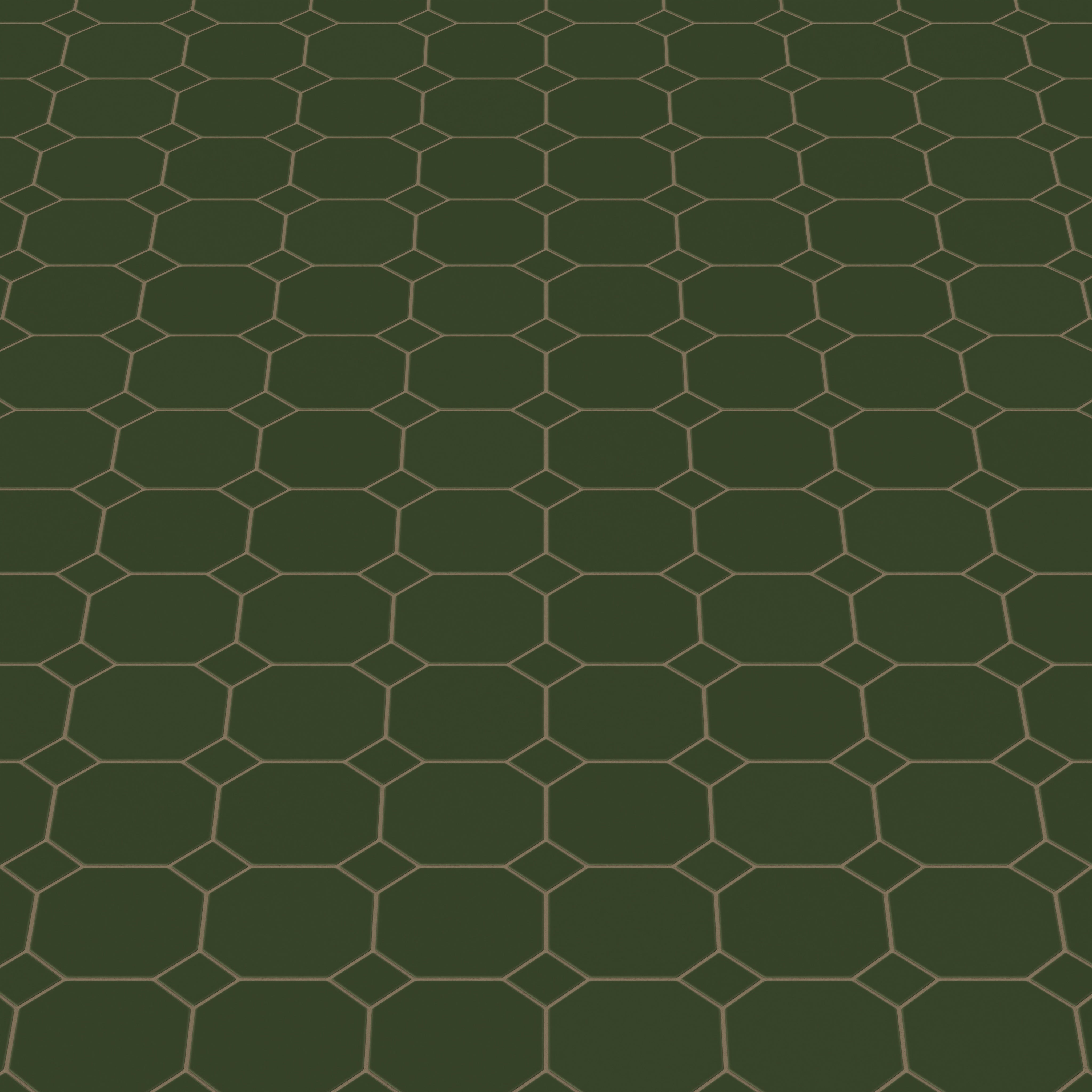Gramercy Original Ceramic Tile in Hunter Green Matte