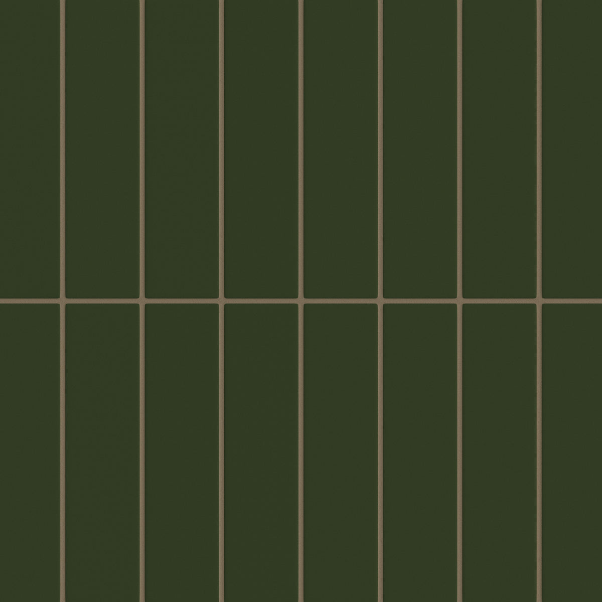 3x12 Original Ceramic Tile in Hunter Green Matte