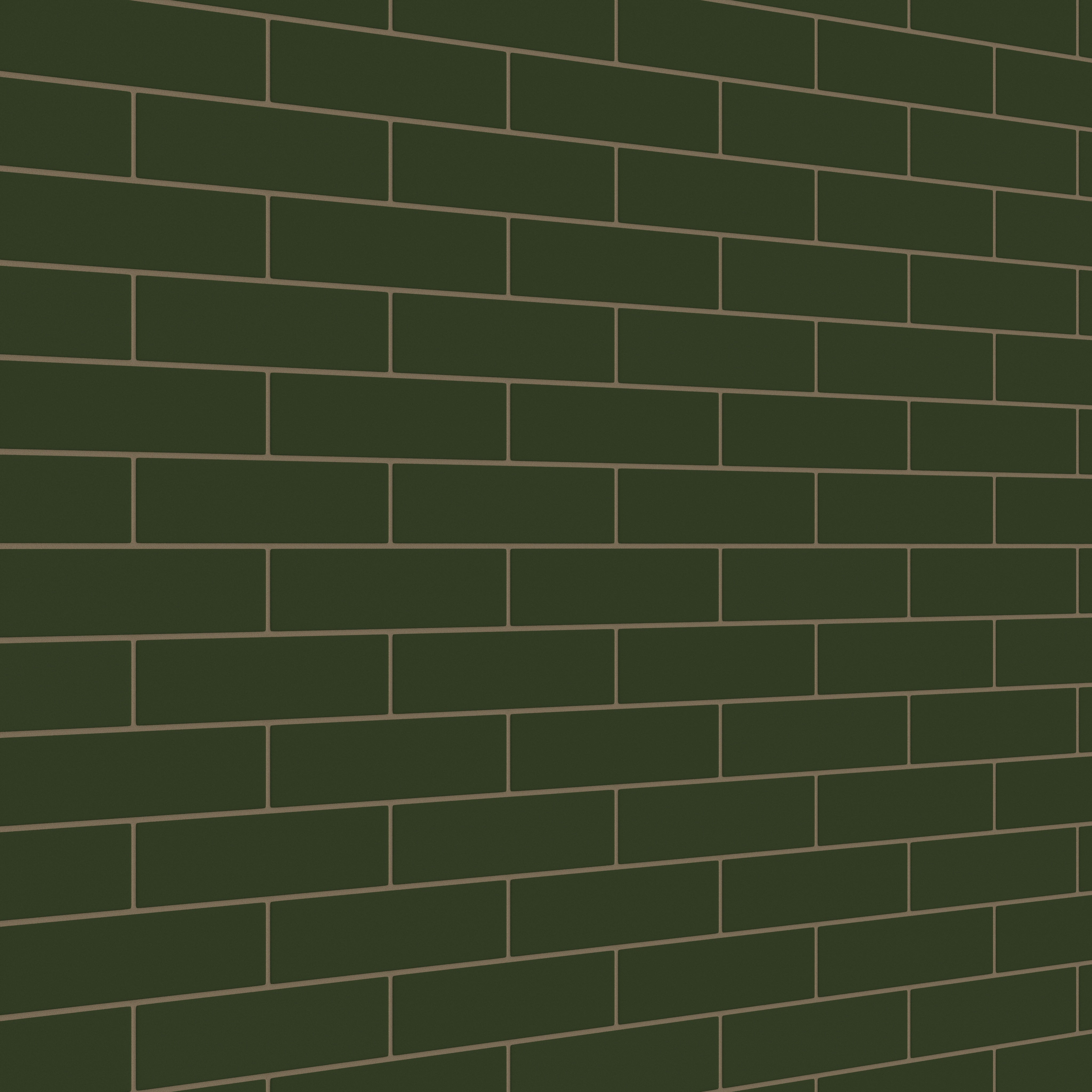 3x12 Original Ceramic Tile in Hunter Green Matte