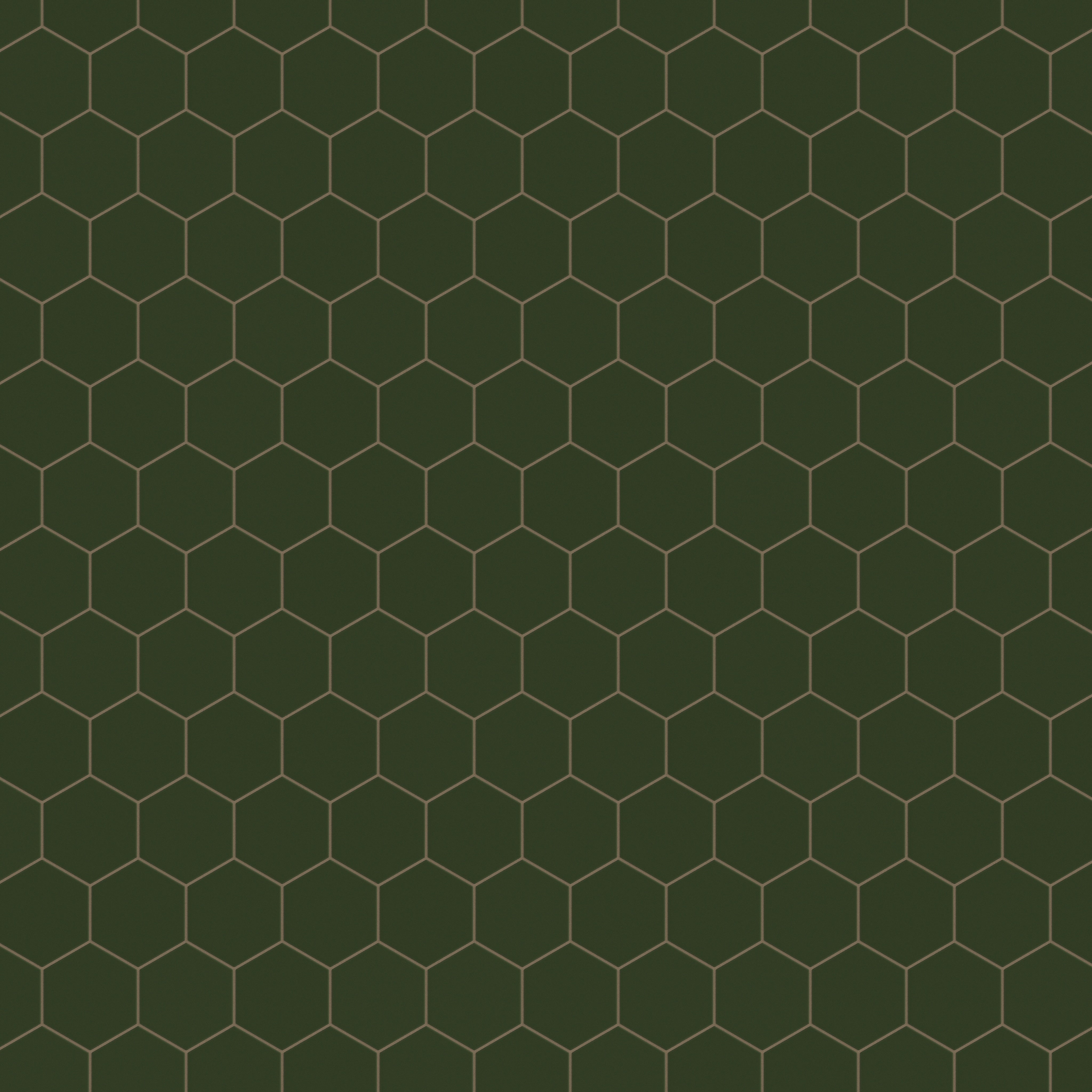 6" Hexagon Original Ceramic Tile in Hunter Green Matte