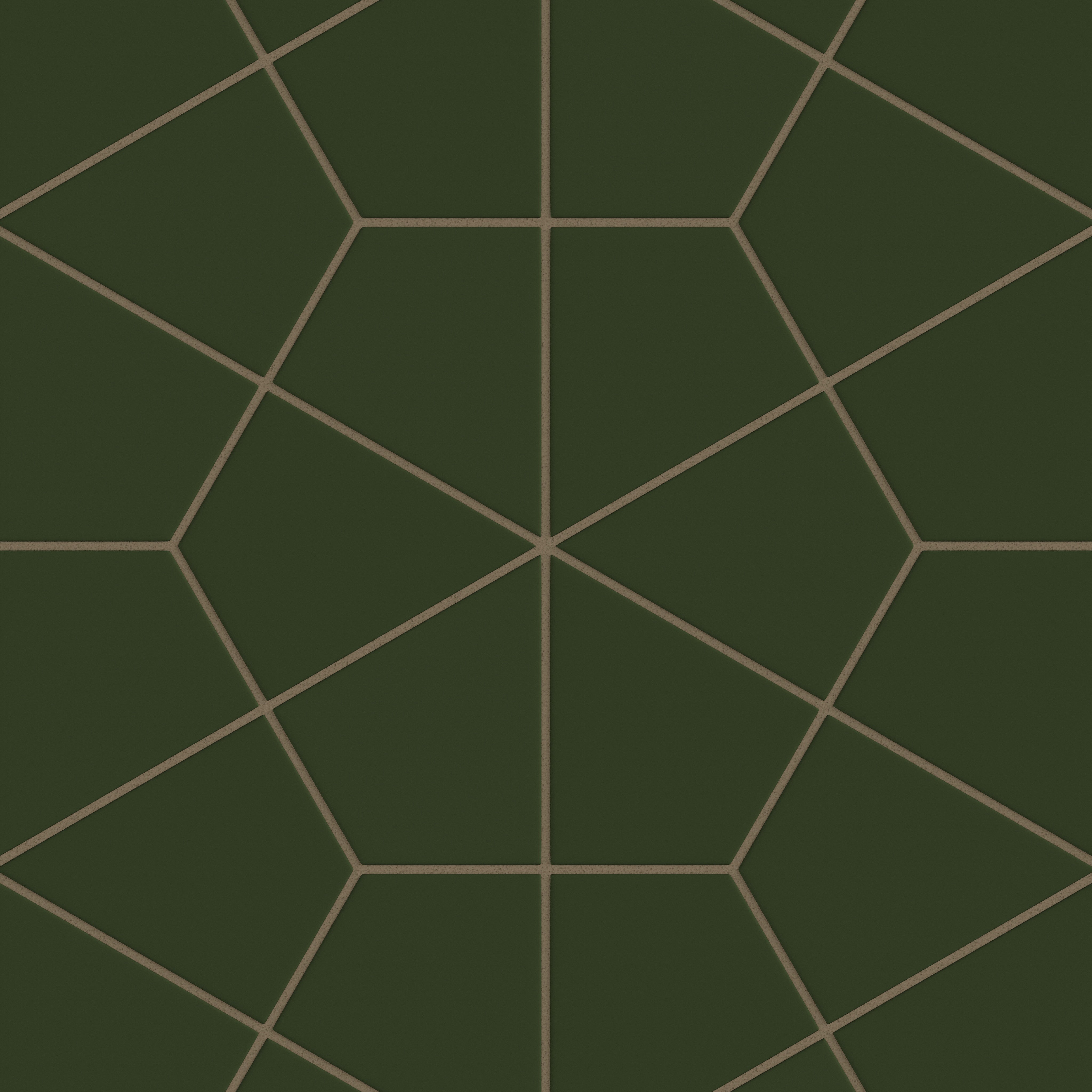 Hexite Original Ceramic Tile in Hunter Green Matte