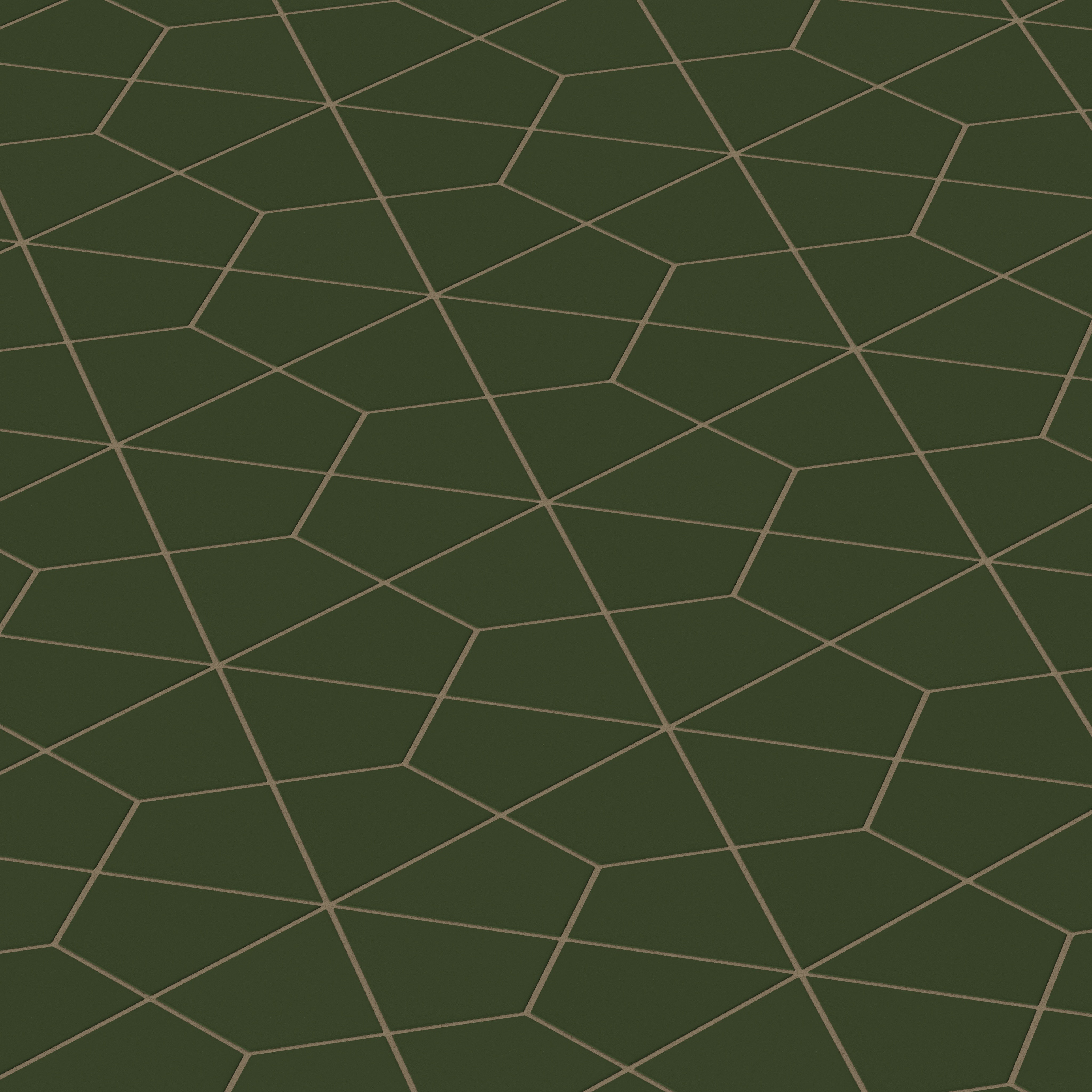 Hexite Original Ceramic Tile in Hunter Green Matte