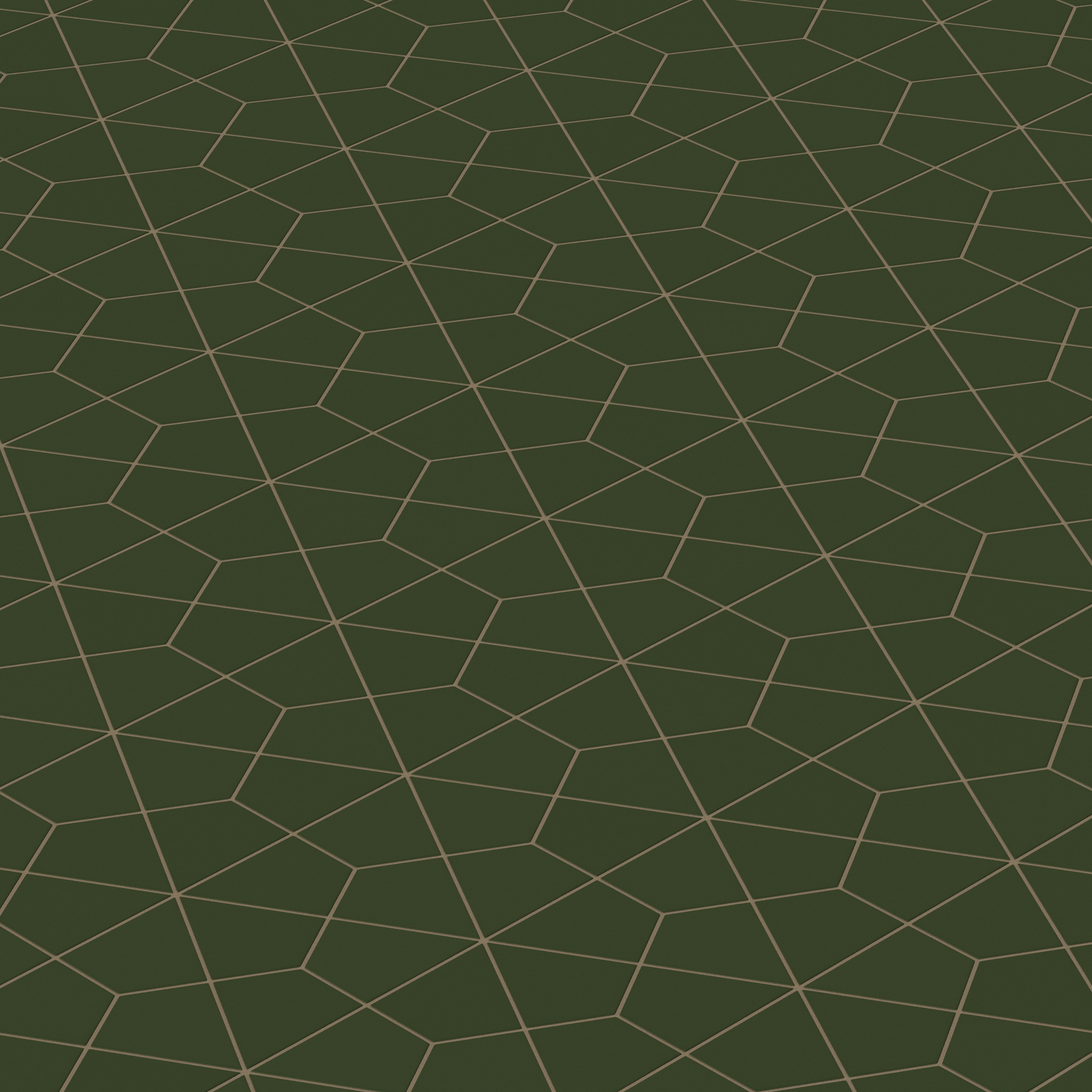 Hexite Original Ceramic Tile in Hunter Green Matte