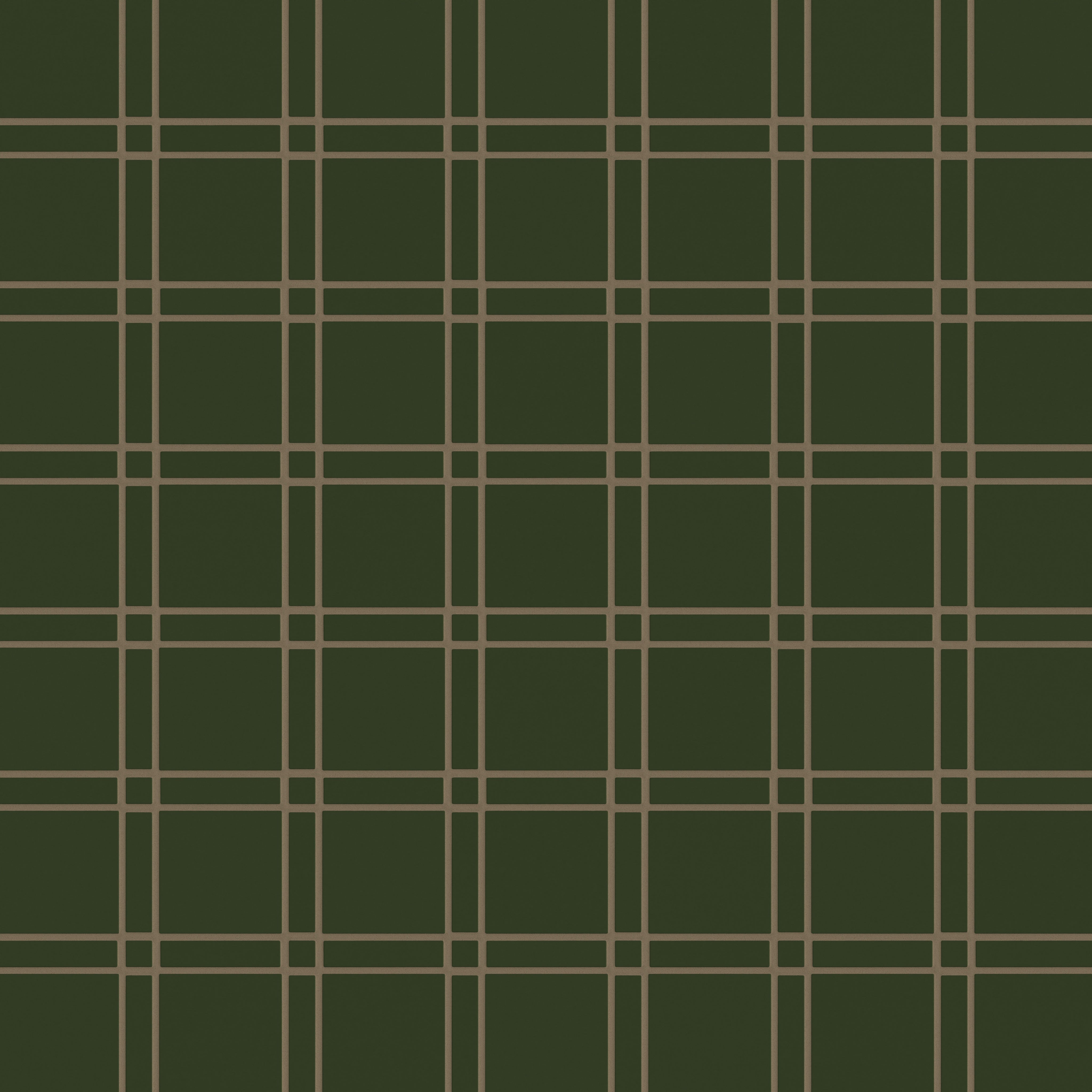 Lattice Sheeted Original Ceramic Tile in Hunter Green Matte