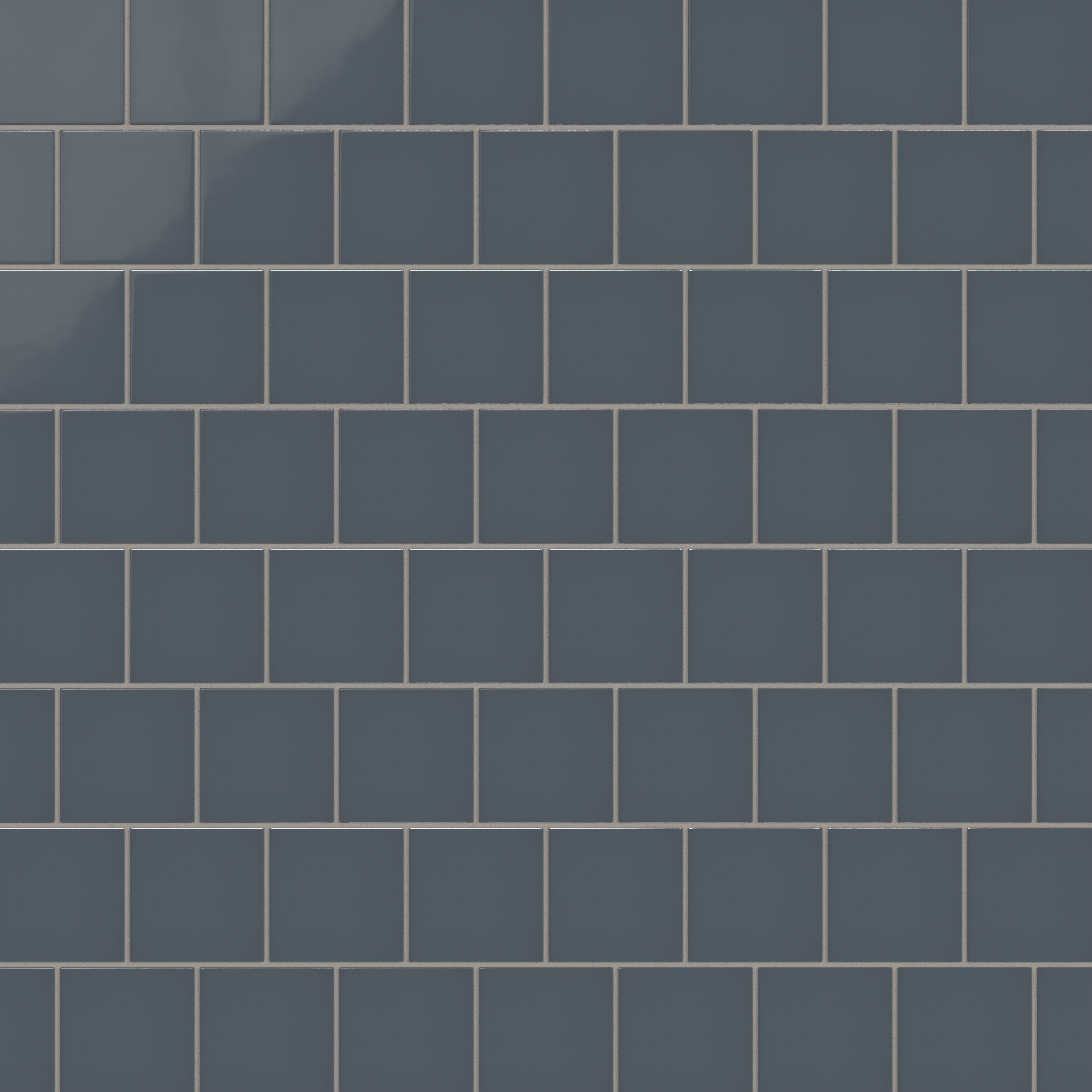 4x4 Natural Press Ceramic Tile in Indigo Gloss