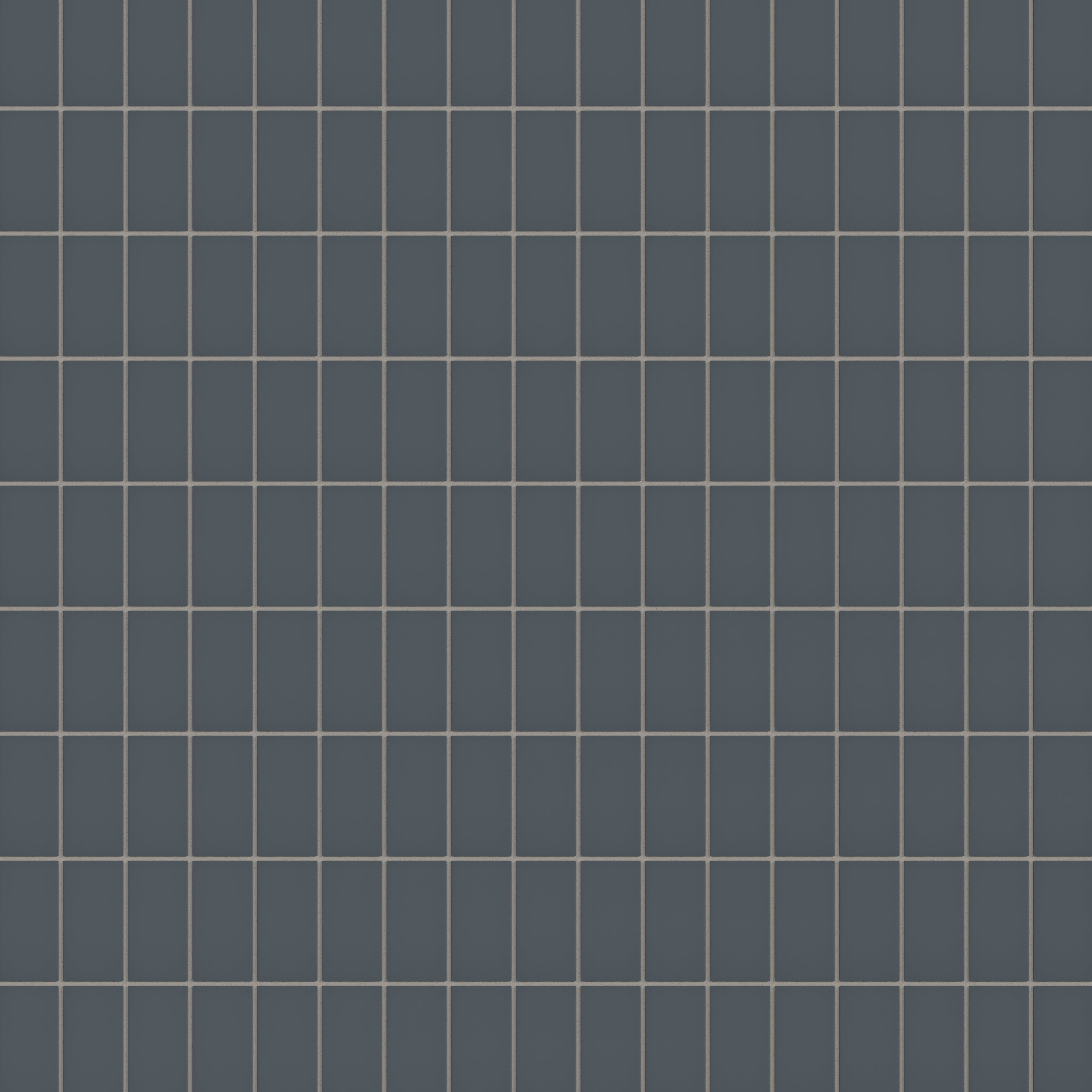 2x4 Straight Set Sheeted Natural Press Ceramic Mosaic Tile in Indigo Matte
