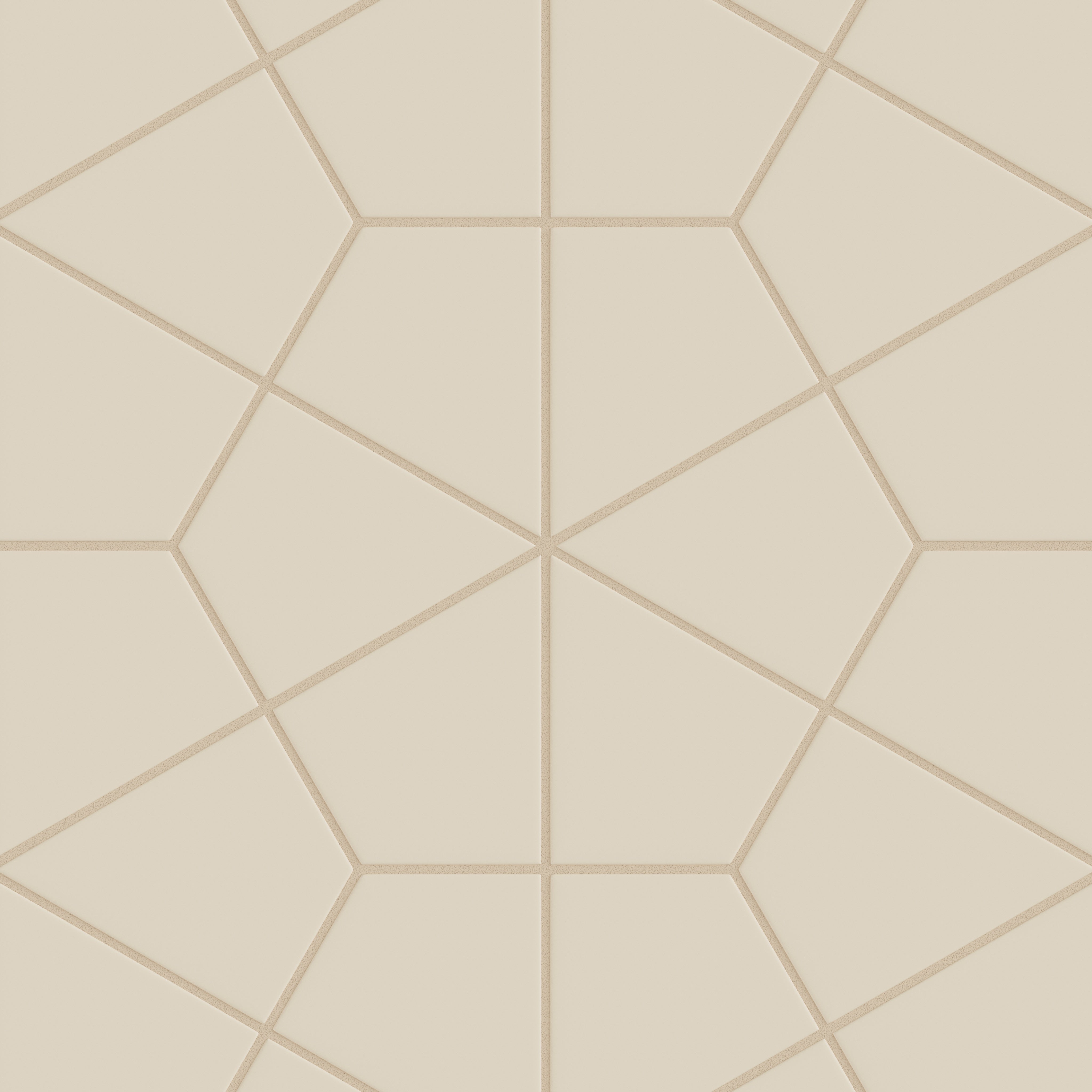 Hexite Original Ceramic Tile in Ivory Matte