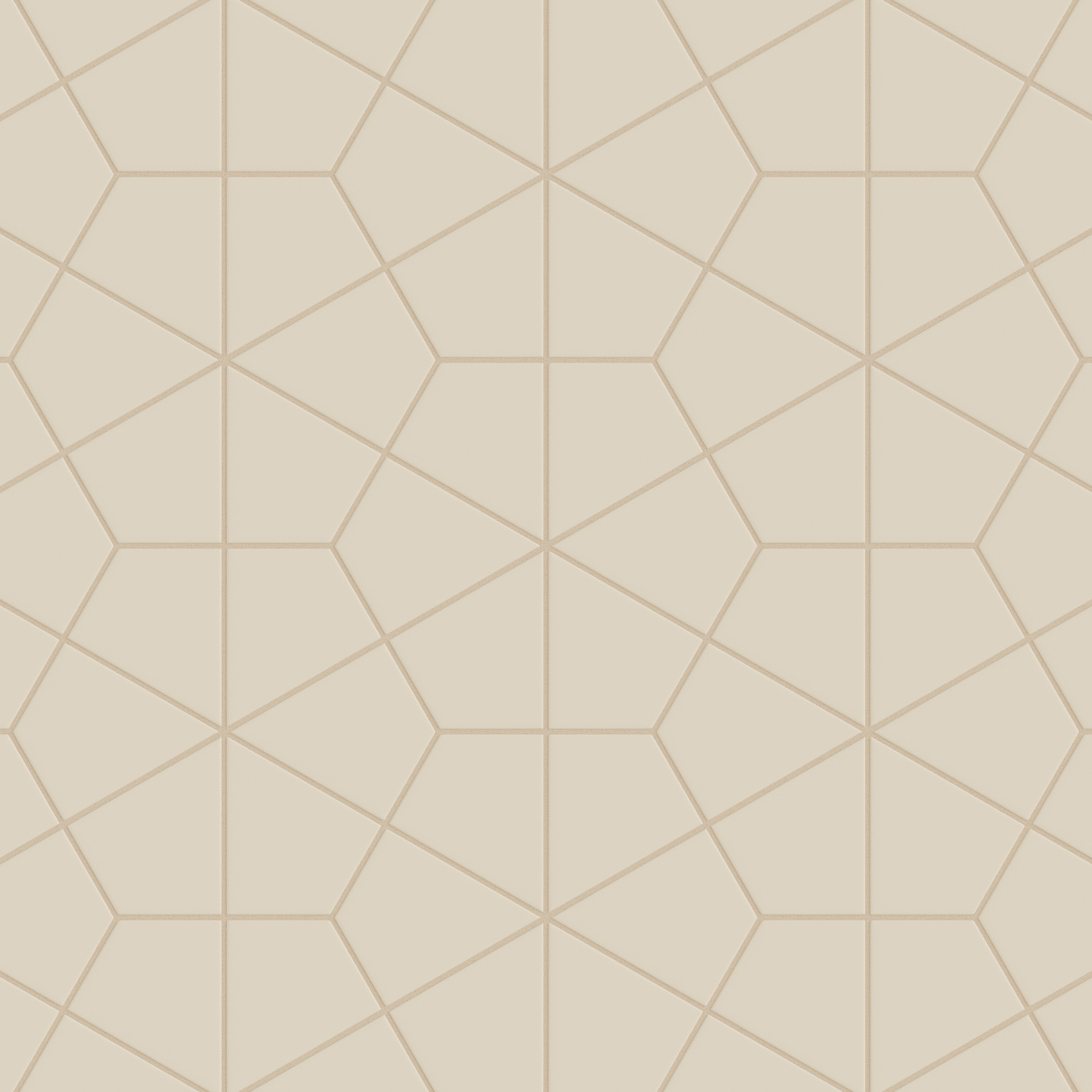 Hexite Original Ceramic Tile in Ivory Matte