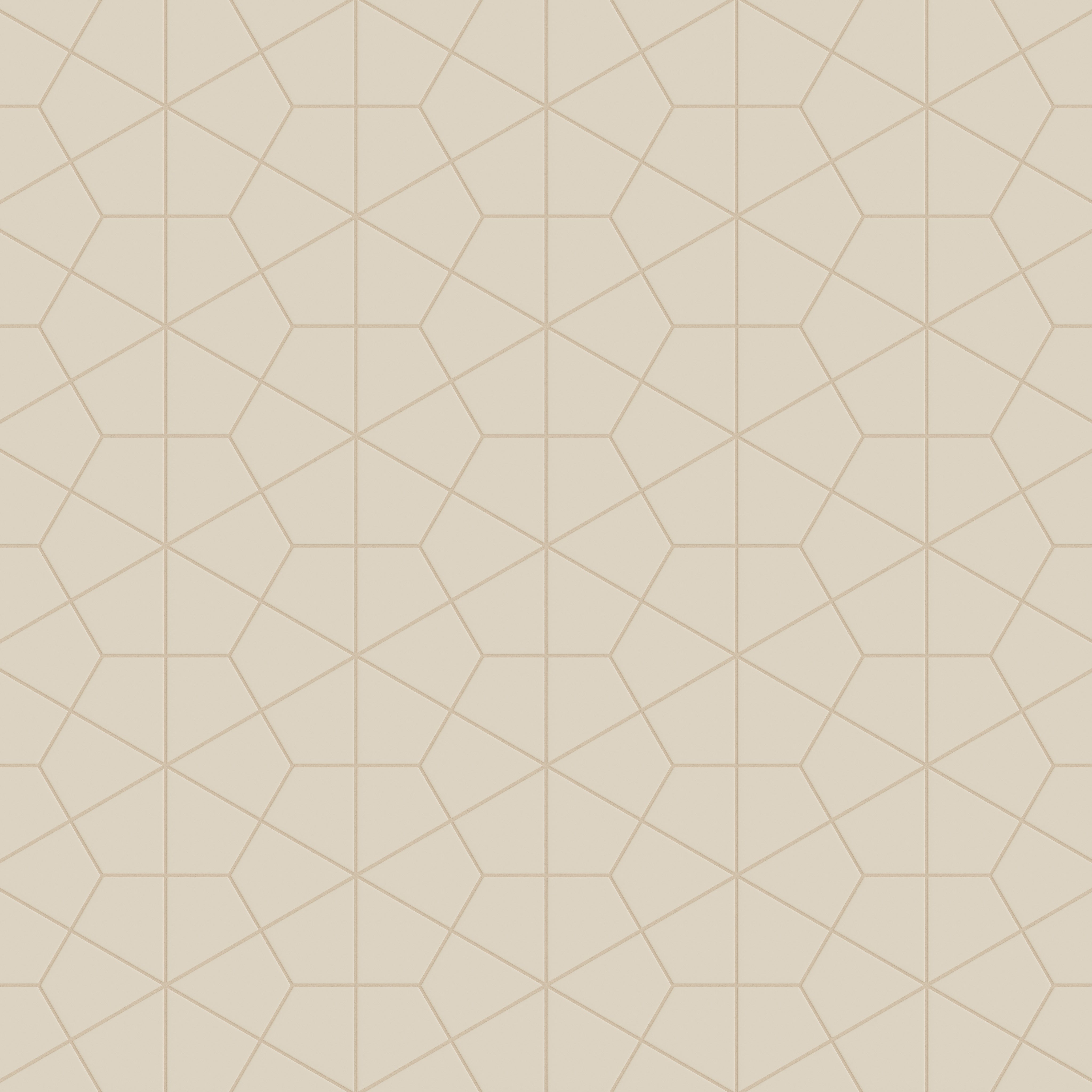Hexite Original Ceramic Tile in Ivory Matte