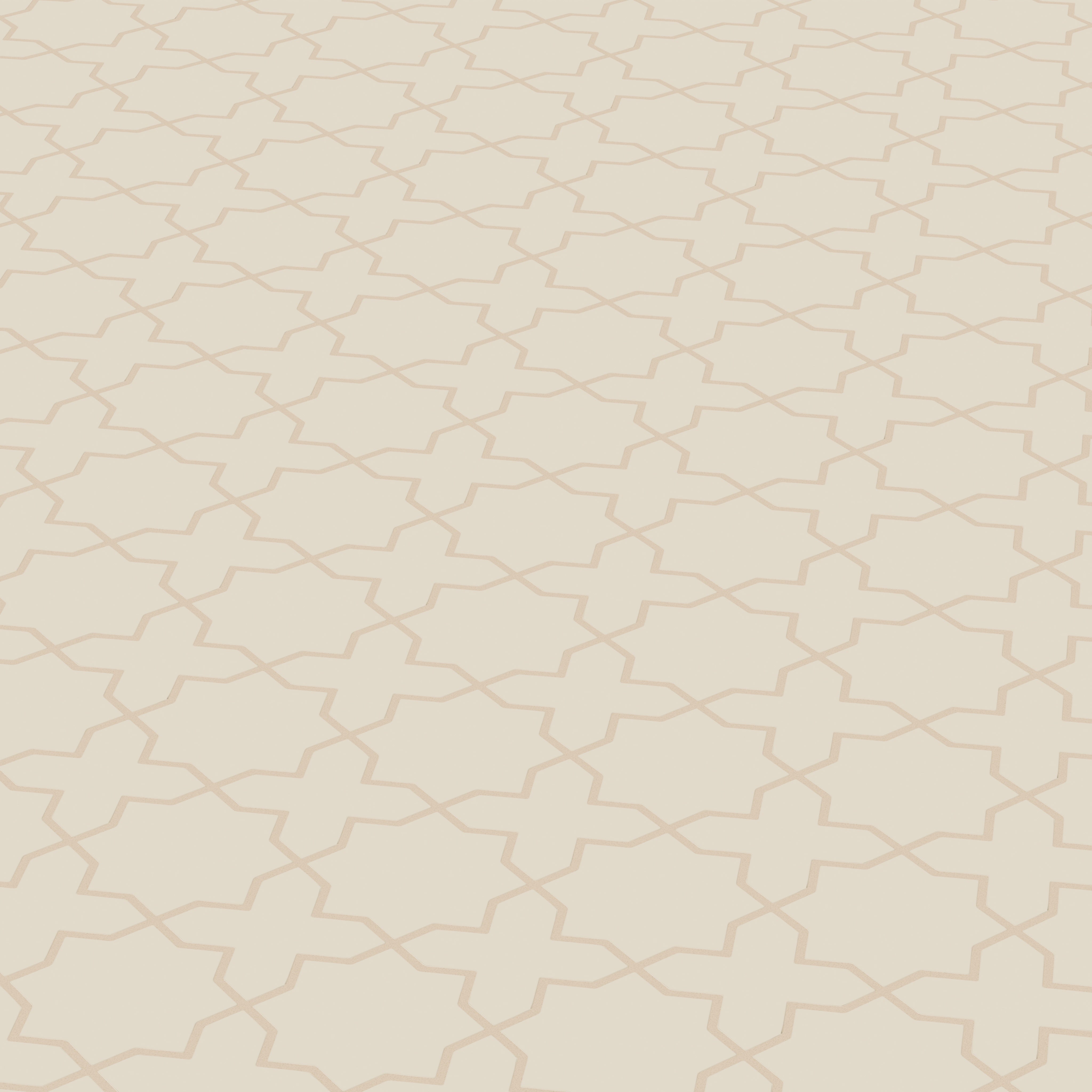 Mini Star & Cross Original Ceramic Tile in Ivory Matte