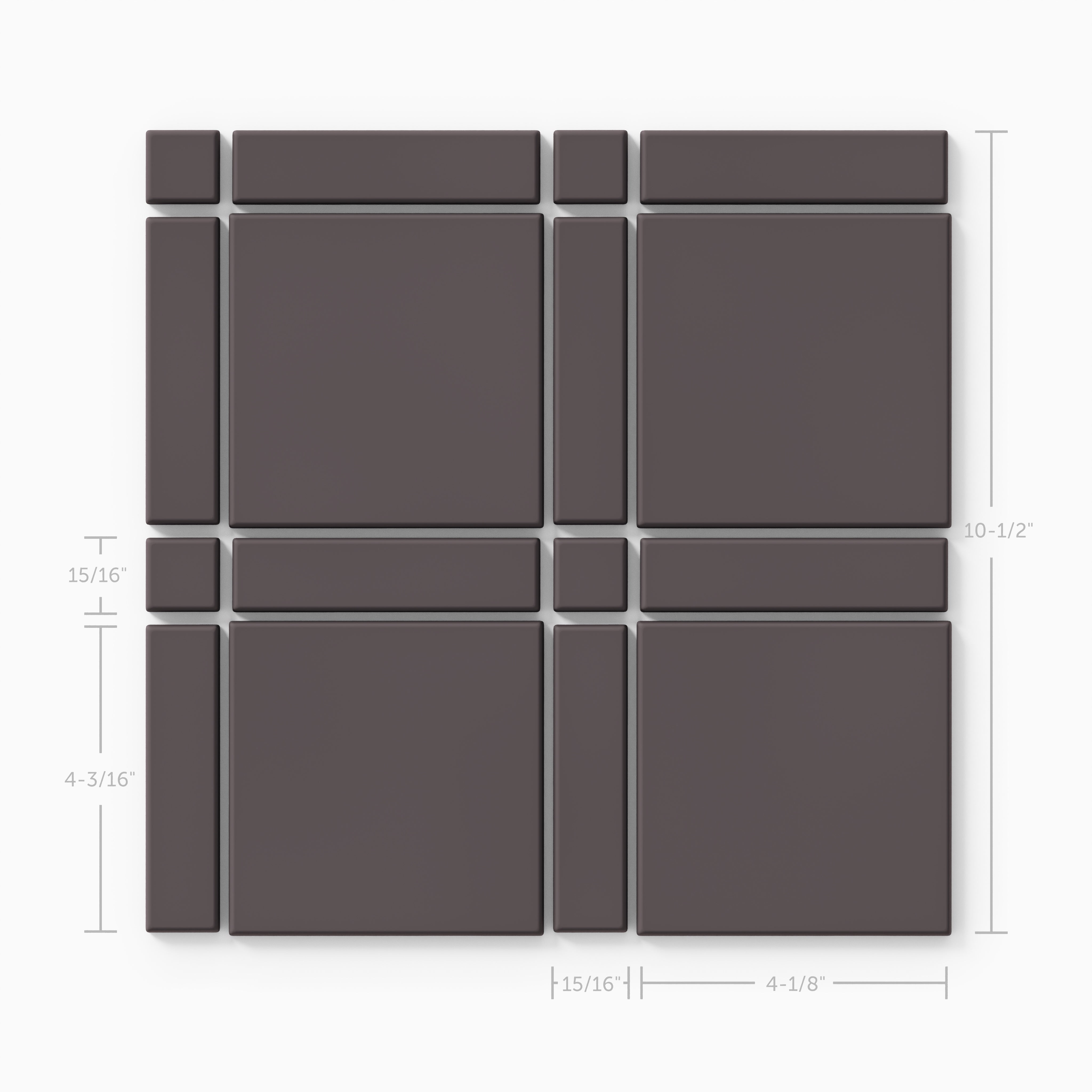 Lattice Sheeted Original Ceramic Tile in Kalamata Matte