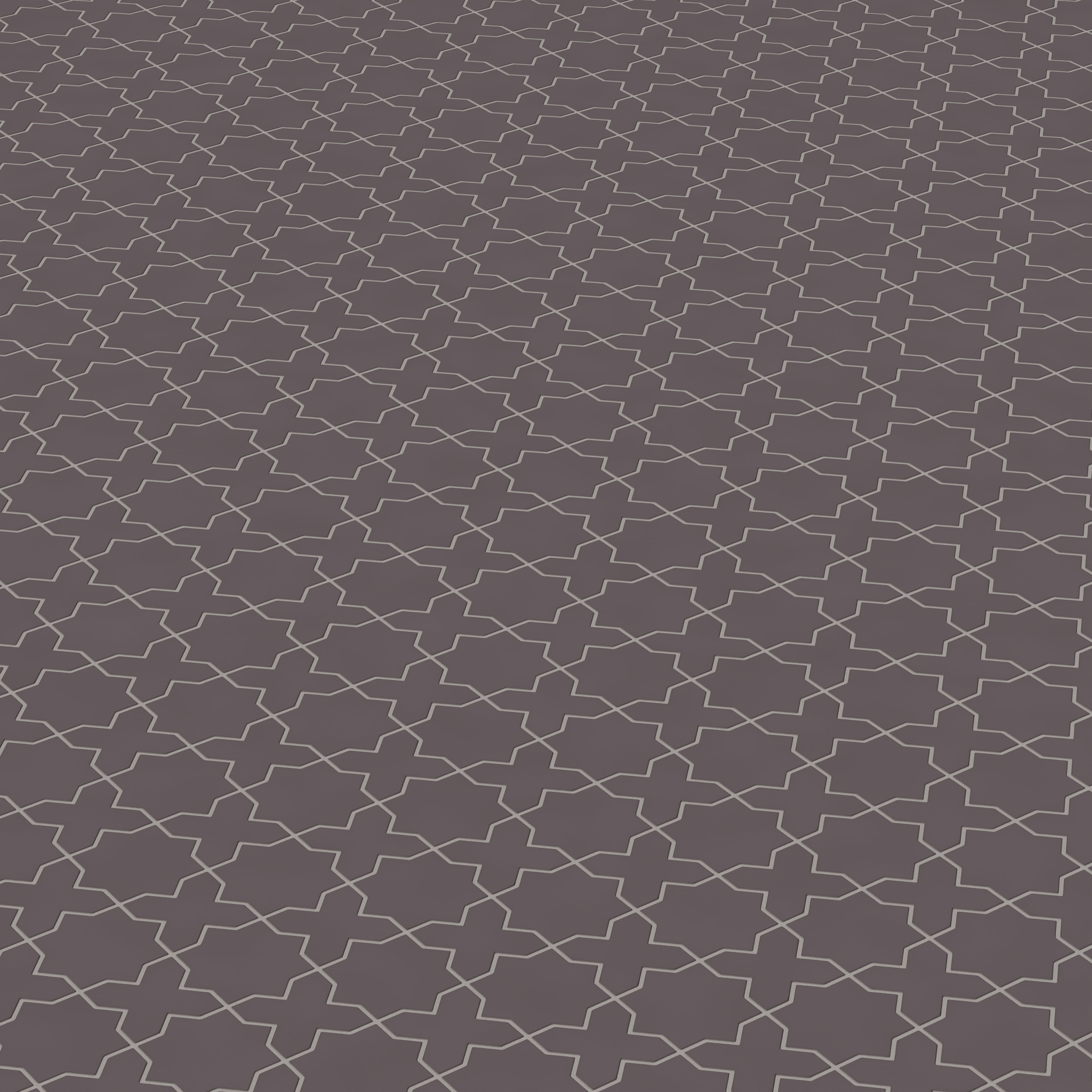 Mini Star & Cross Original Ceramic Tile in Kalamata Matte