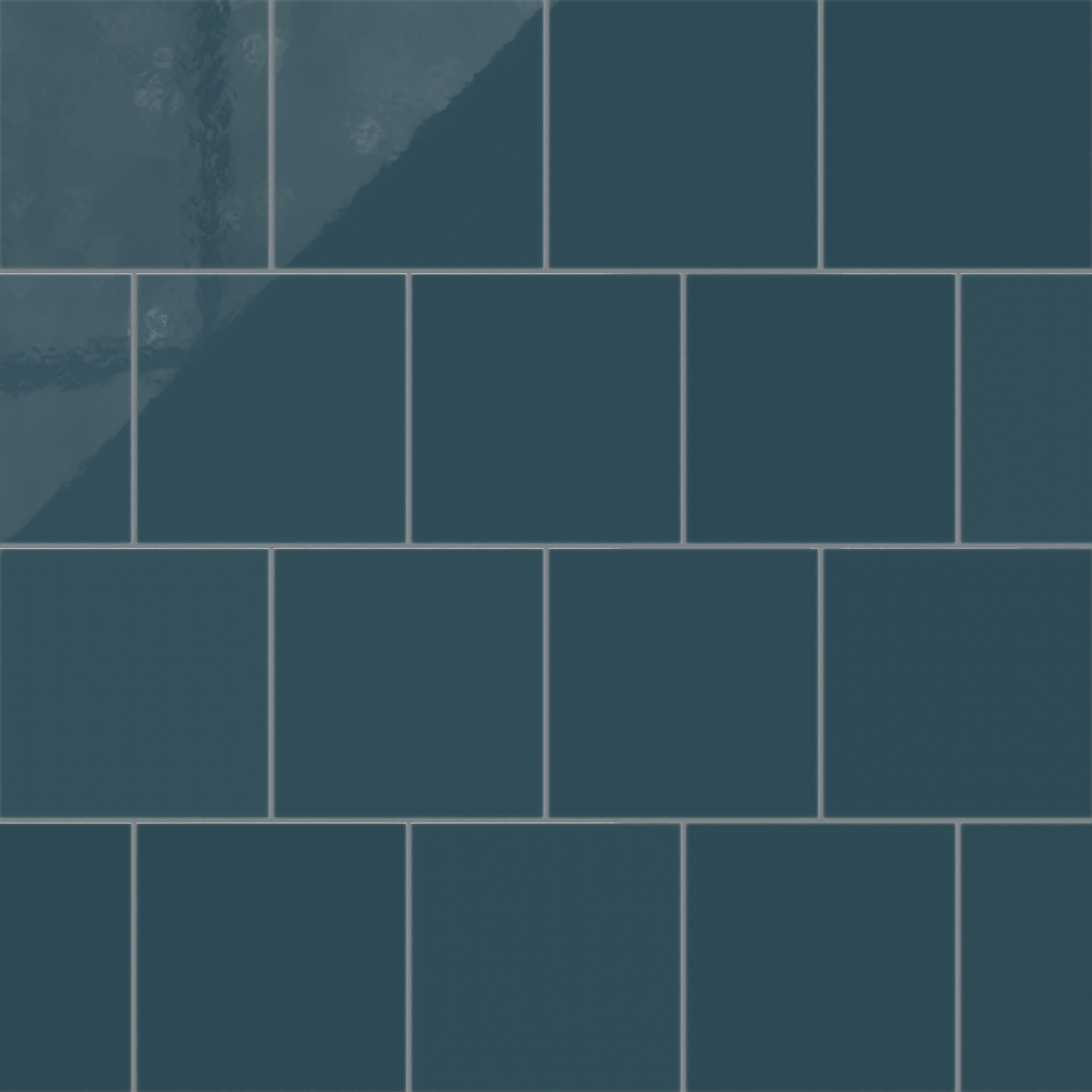 12x12 Natural Press Ceramic Tile in King Tide Gloss