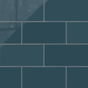 6x12 Natural Press Ceramic Tile in King Tide Gloss