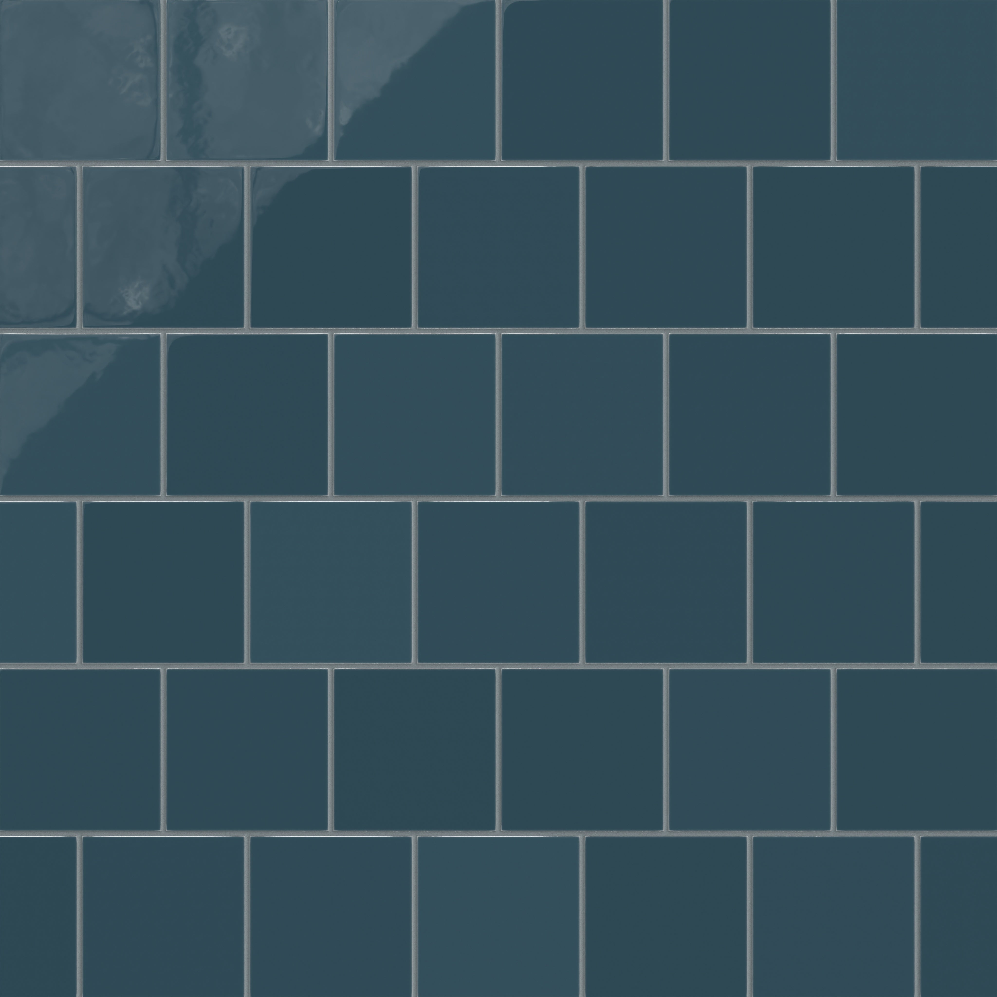 6x6 Natural Press Ceramic Tile in King Tide Gloss