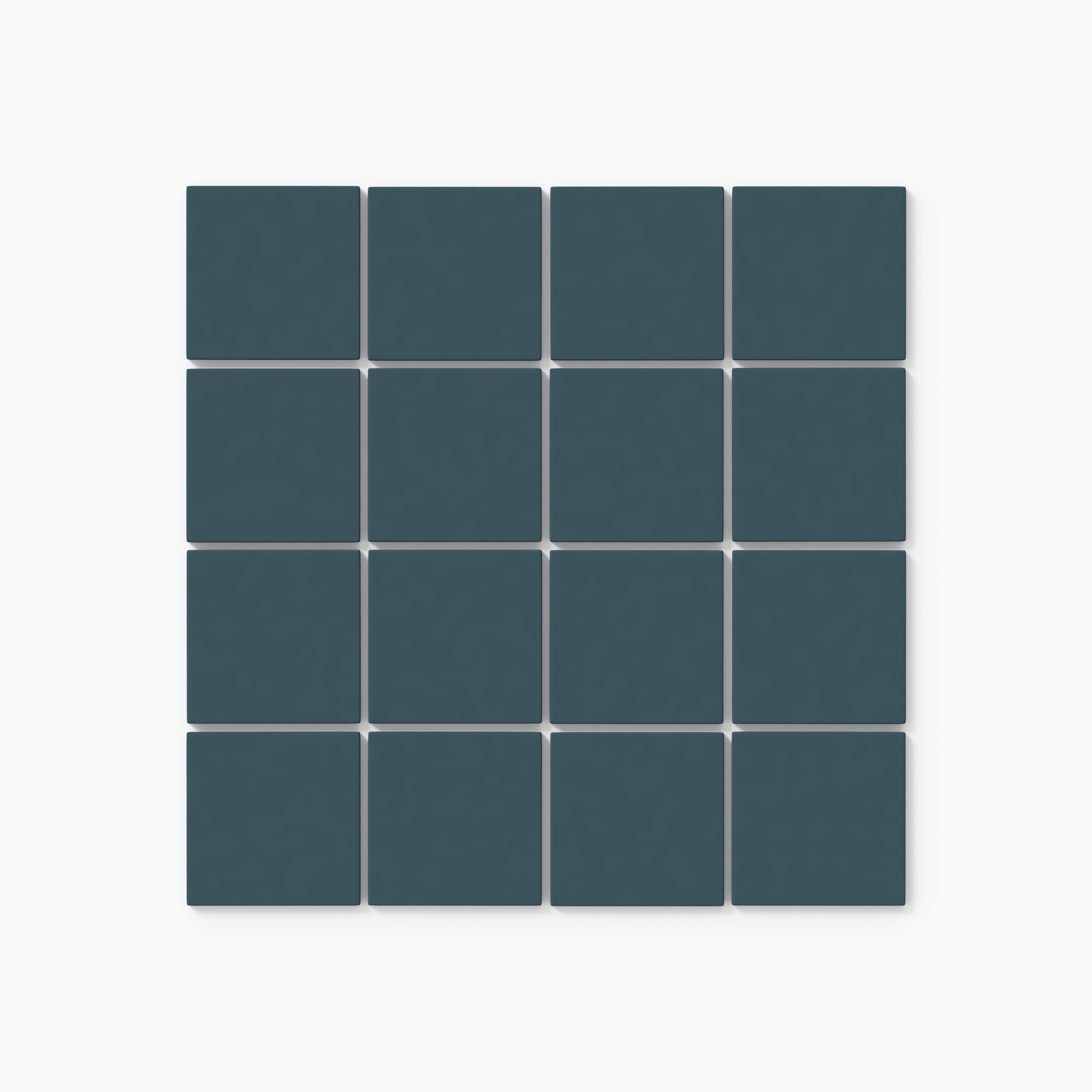 3x3 Straight Set Sheeted Natural Press Ceramic Mosaic Tile in King Tide Matte