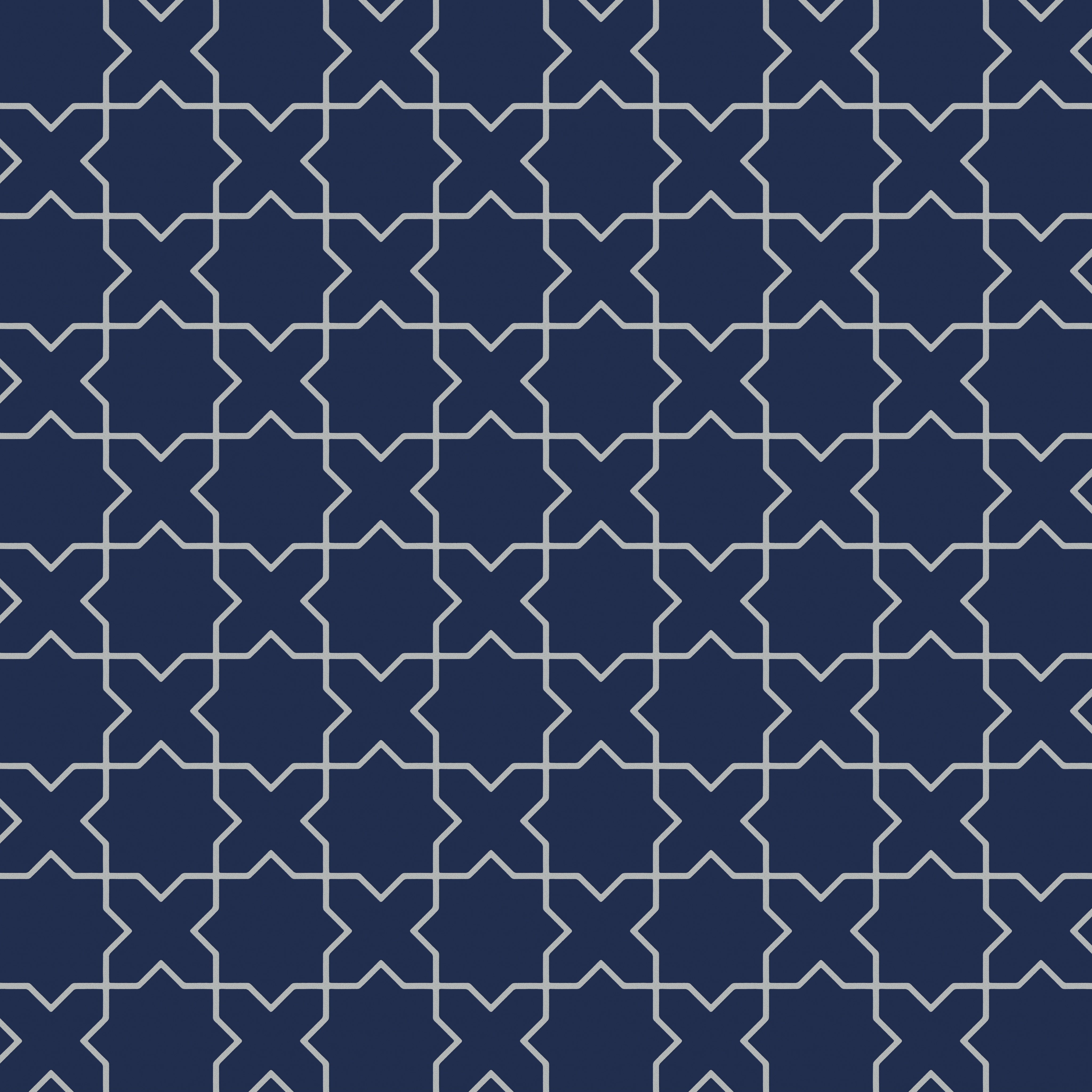 Mini Star & Cross Original Ceramic Tile in Lake Tahoe Matte