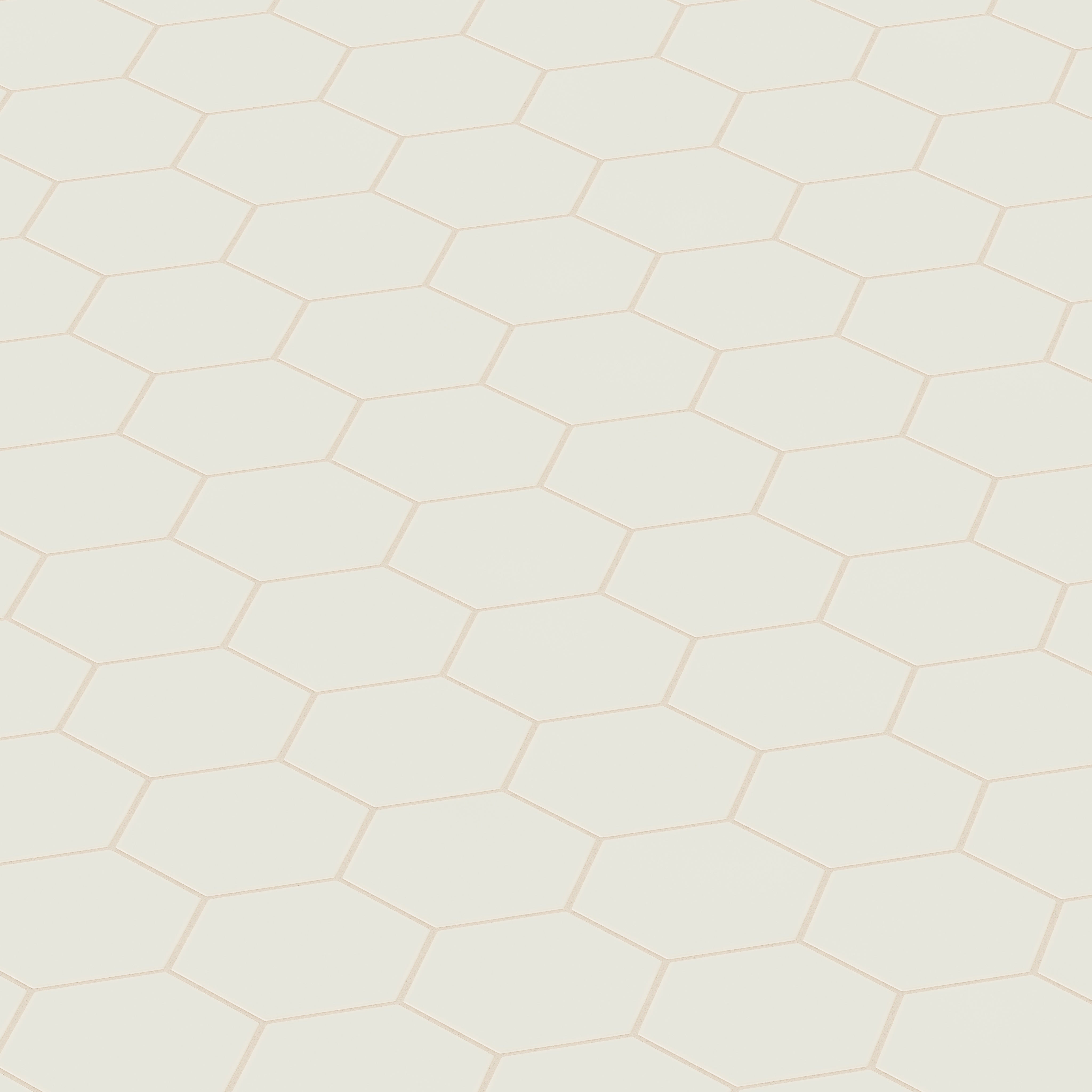 6" Hexagon Original Ceramic Tile in Limewash Matte