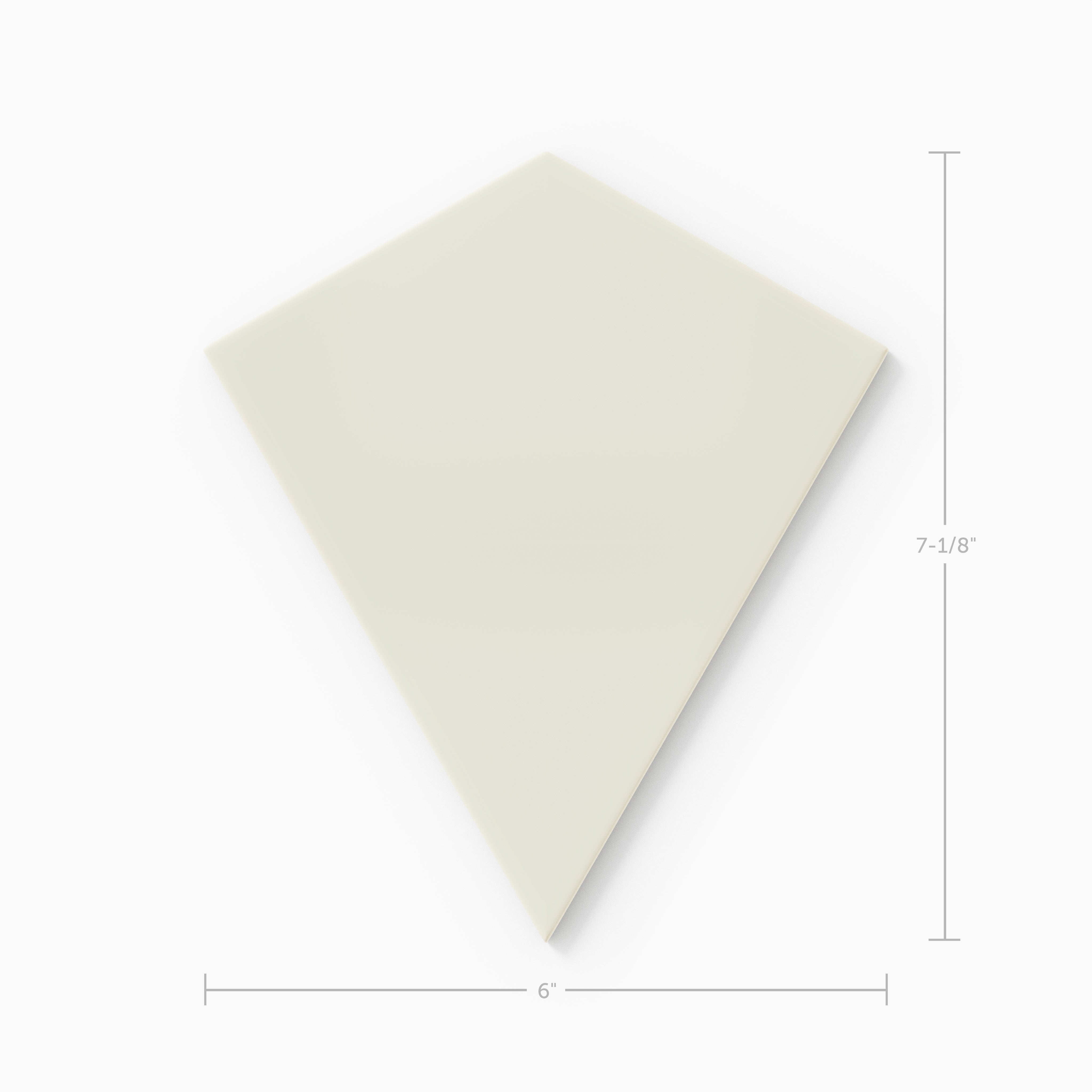 Hexite Original Ceramic Tile in Limewash Matte