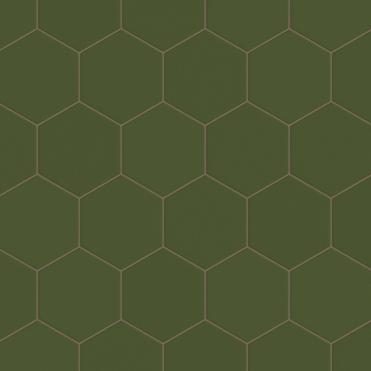 8" Hexagon Original Ceramic Tile in Lone Pine Matte
