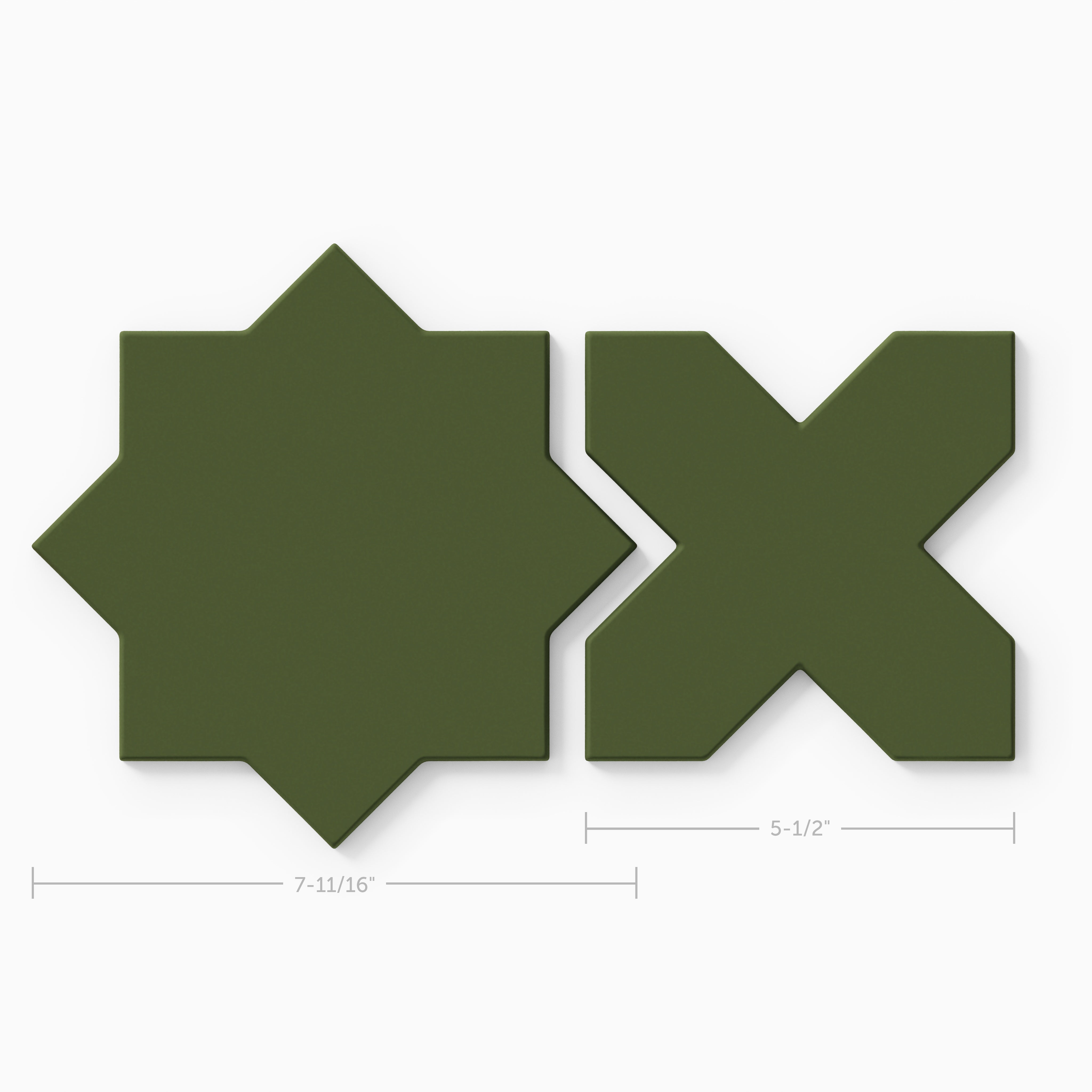 Star & Cross Original Ceramic Tile in Lone Pine Matte