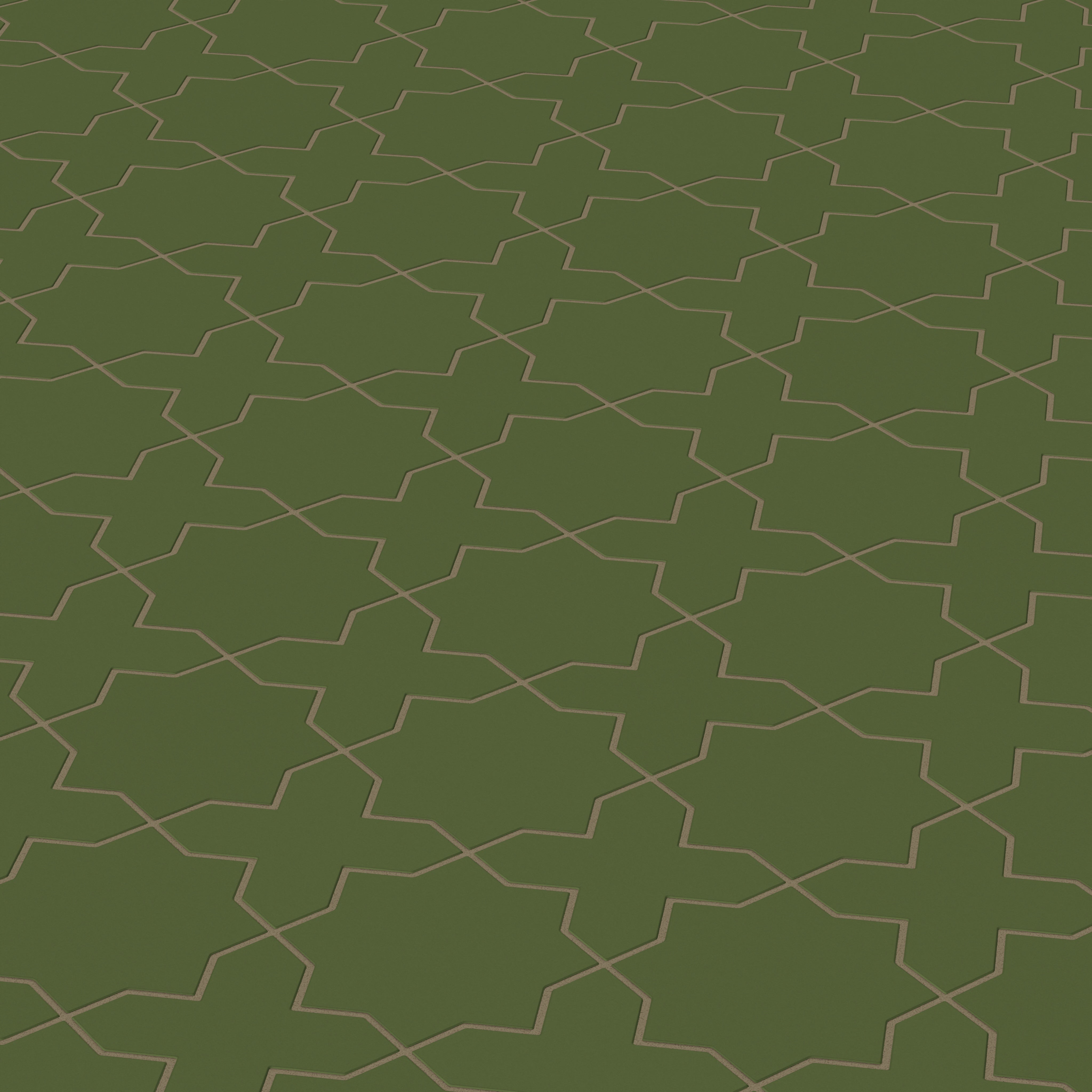 Star & Cross Original Ceramic Tile in Lone Pine Matte