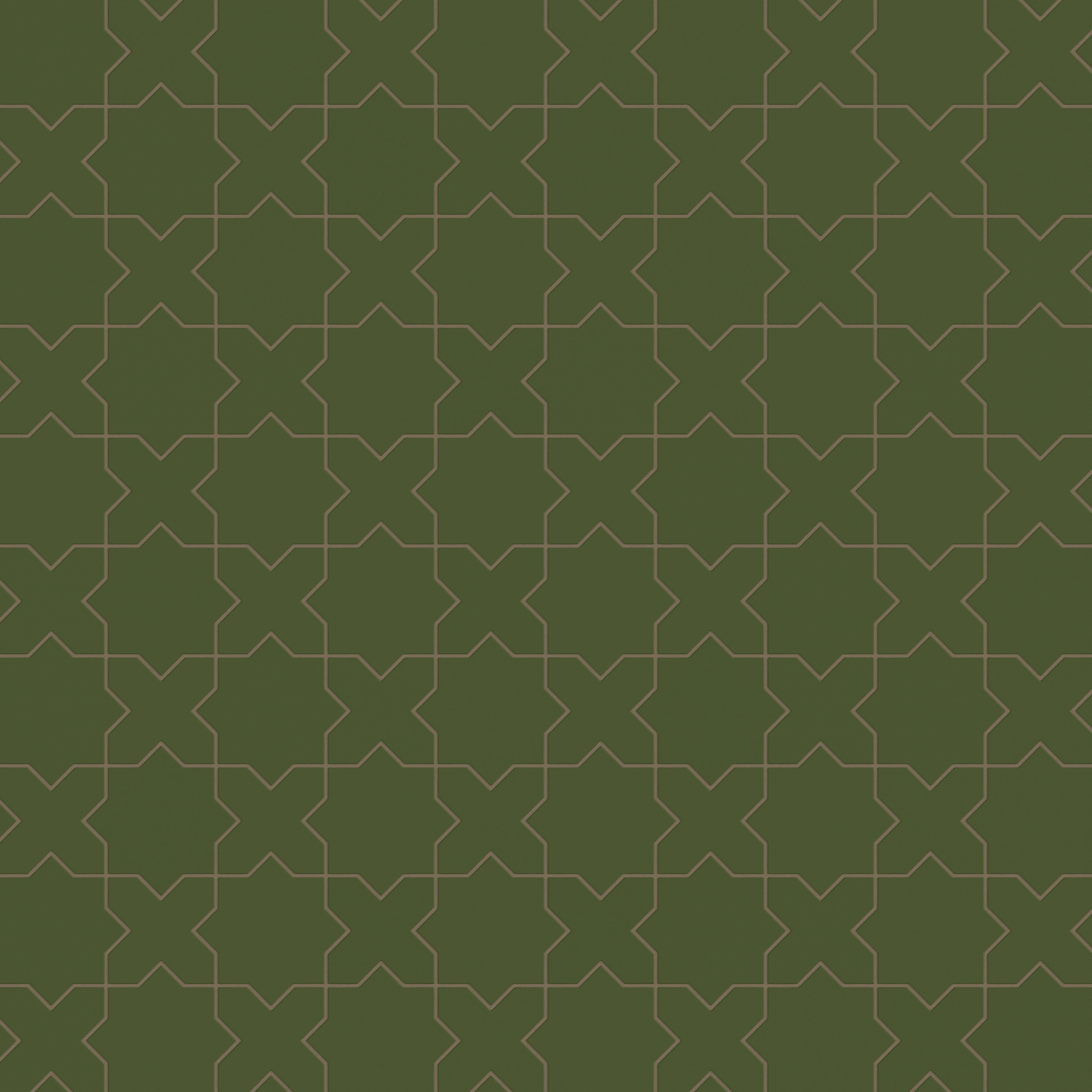 Star & Cross Original Ceramic Tile in Lone Pine Matte