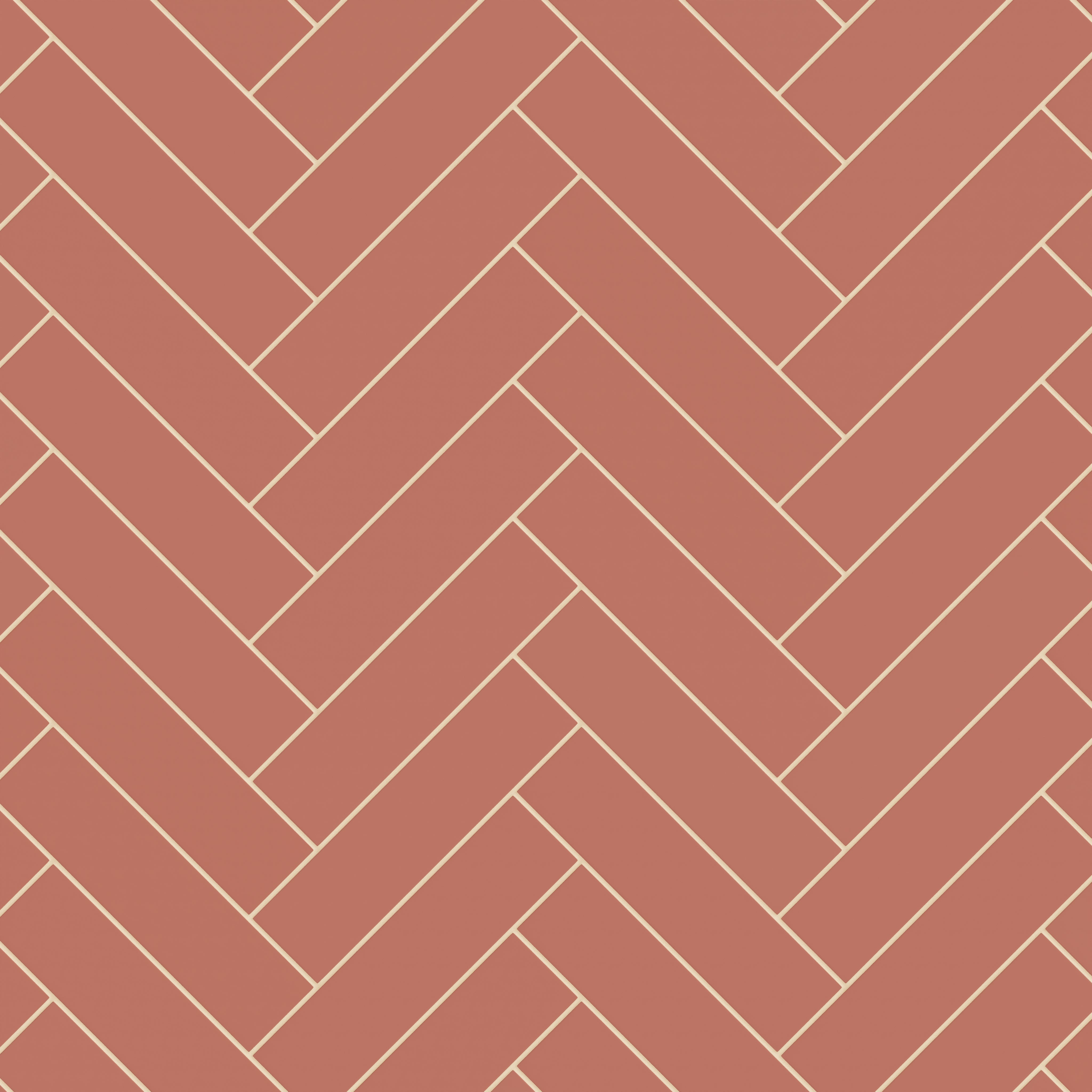 3x12 Natural Press Ceramic Tile in Madder Red Matte
