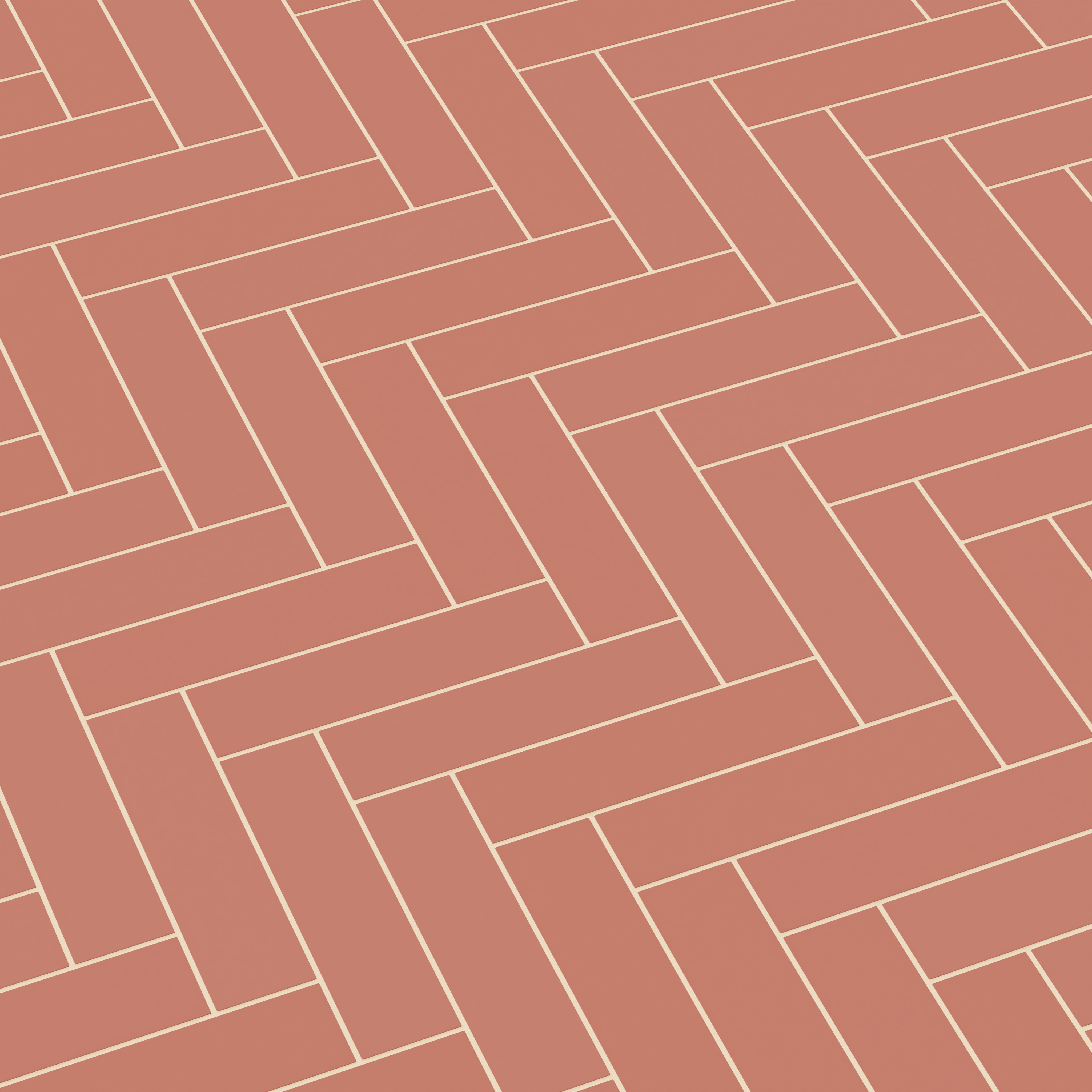 3x12 Natural Press Ceramic Tile in Madder Red Matte