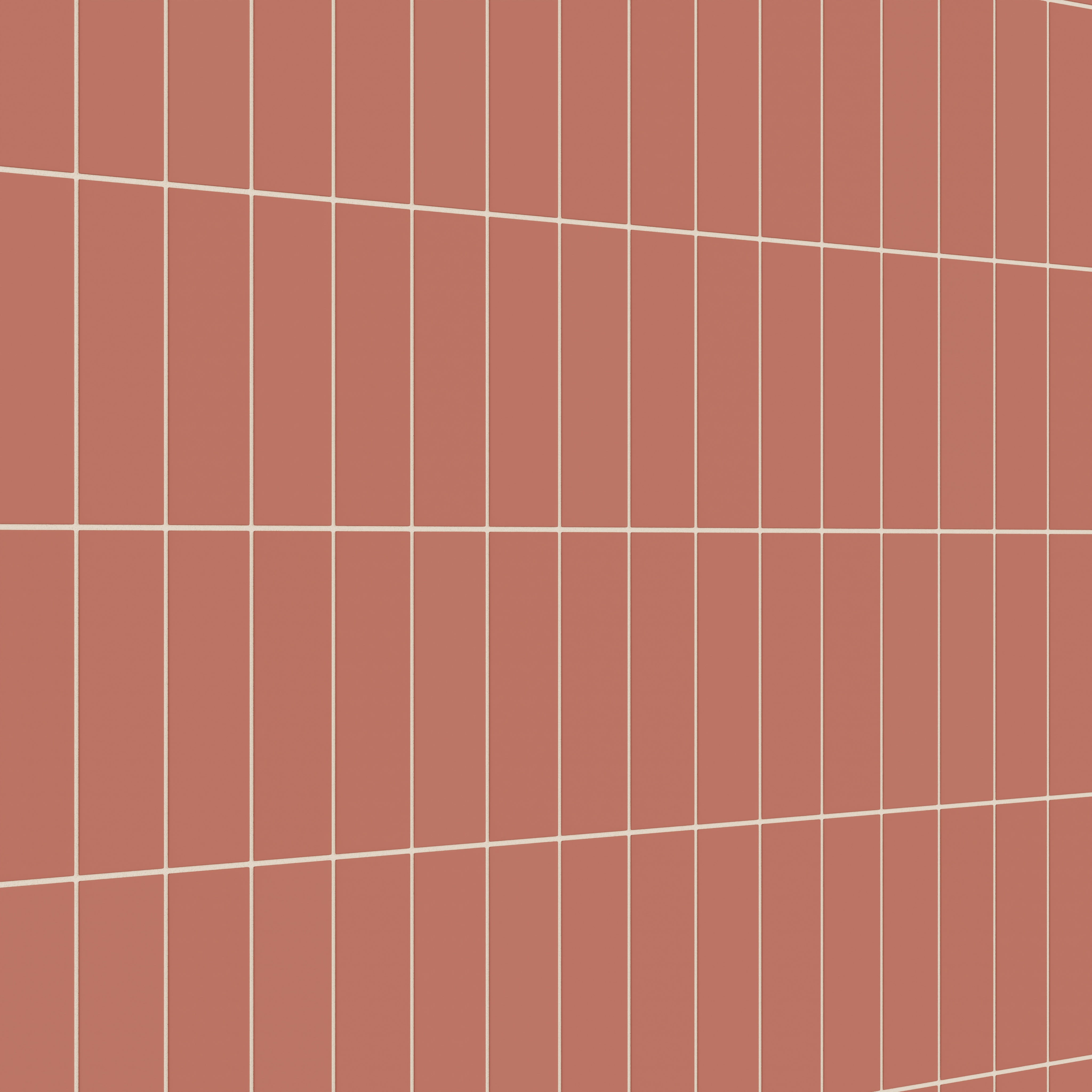 3x9 Natural Press Ceramic Tile in Madder Red Matte