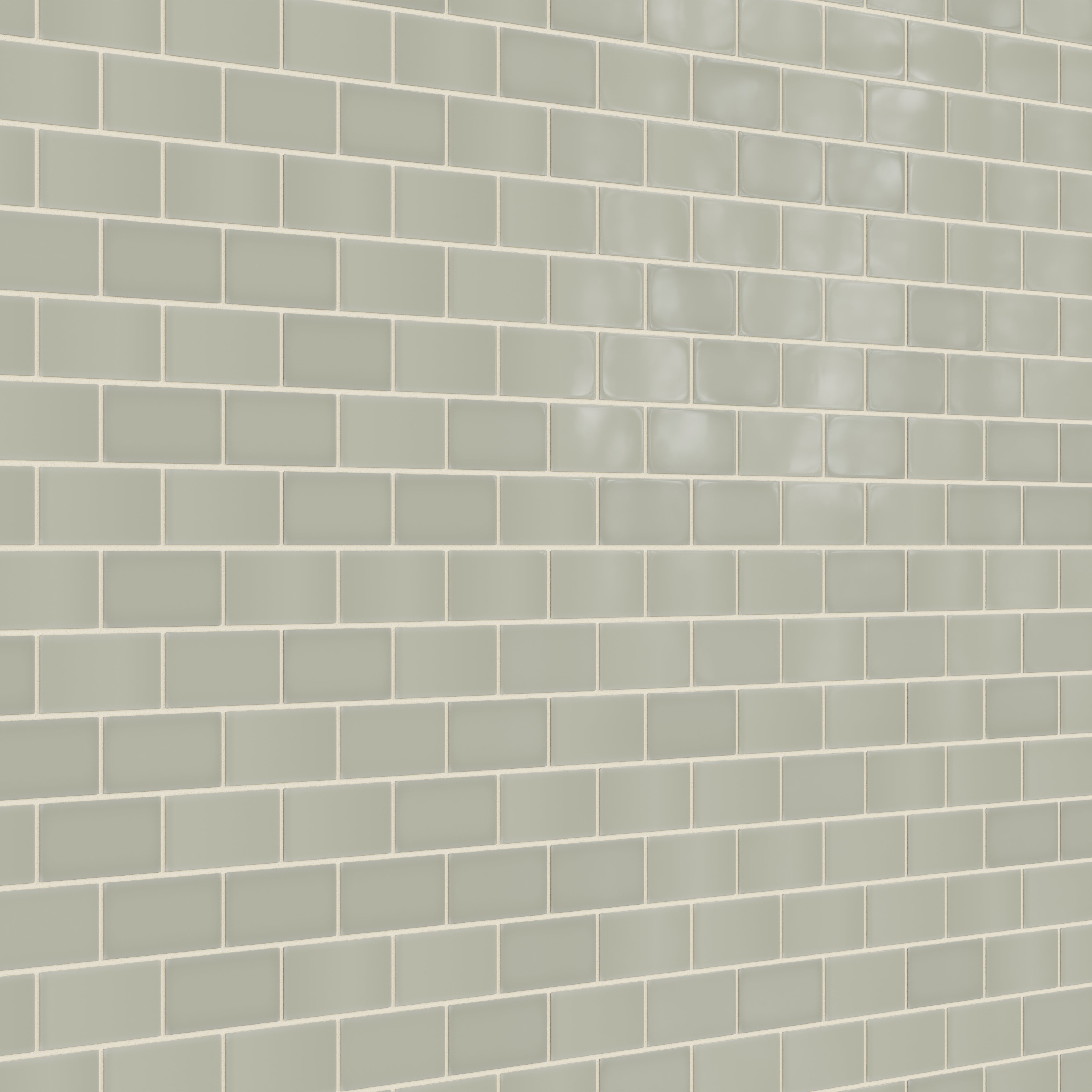 2x4 Half Offset Sheeted Natural Press Ceramic Mosaic Tile in Manzanita Gloss