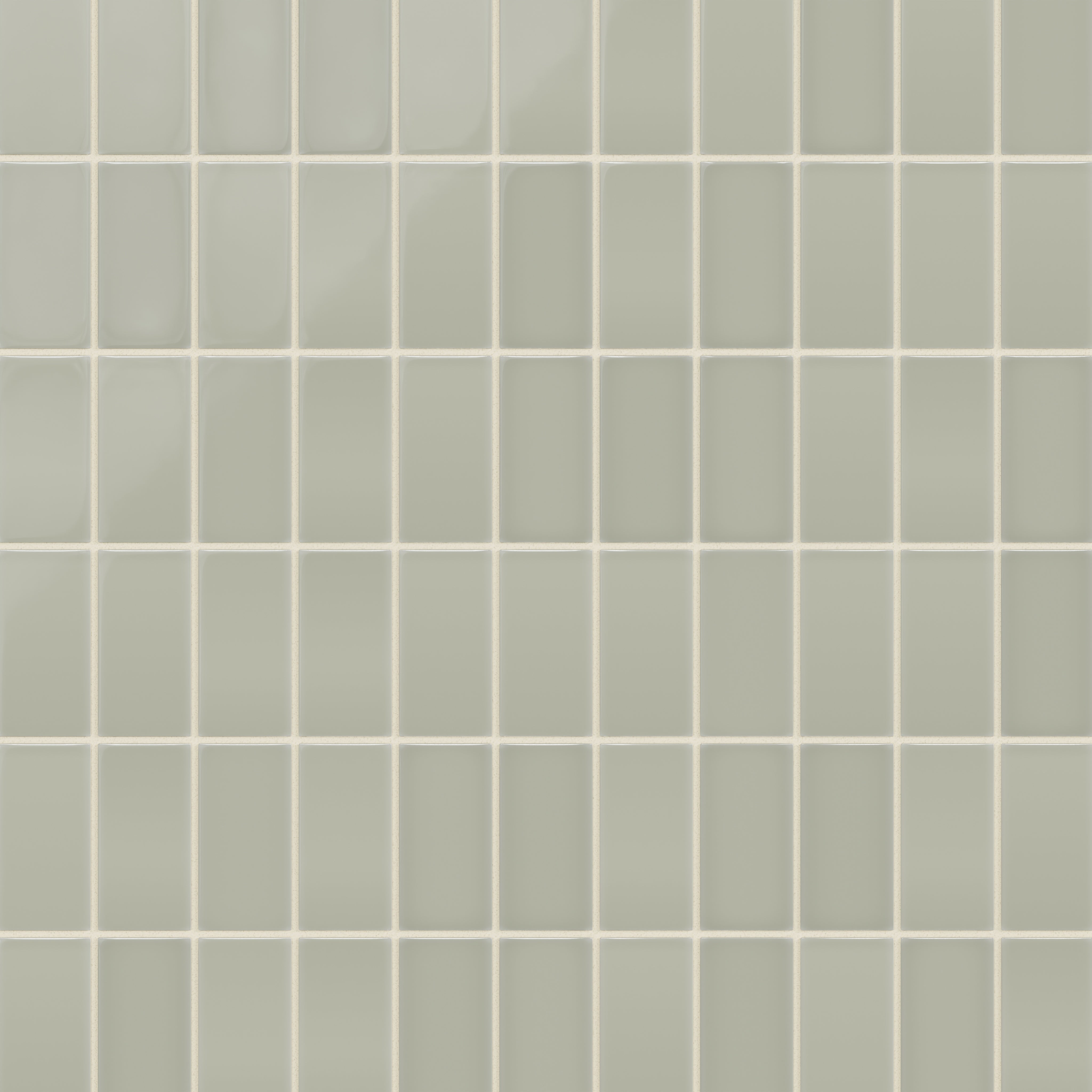 2x4 Straight Set Sheeted Natural Press Ceramic Mosaic Tile in Manzanita Gloss