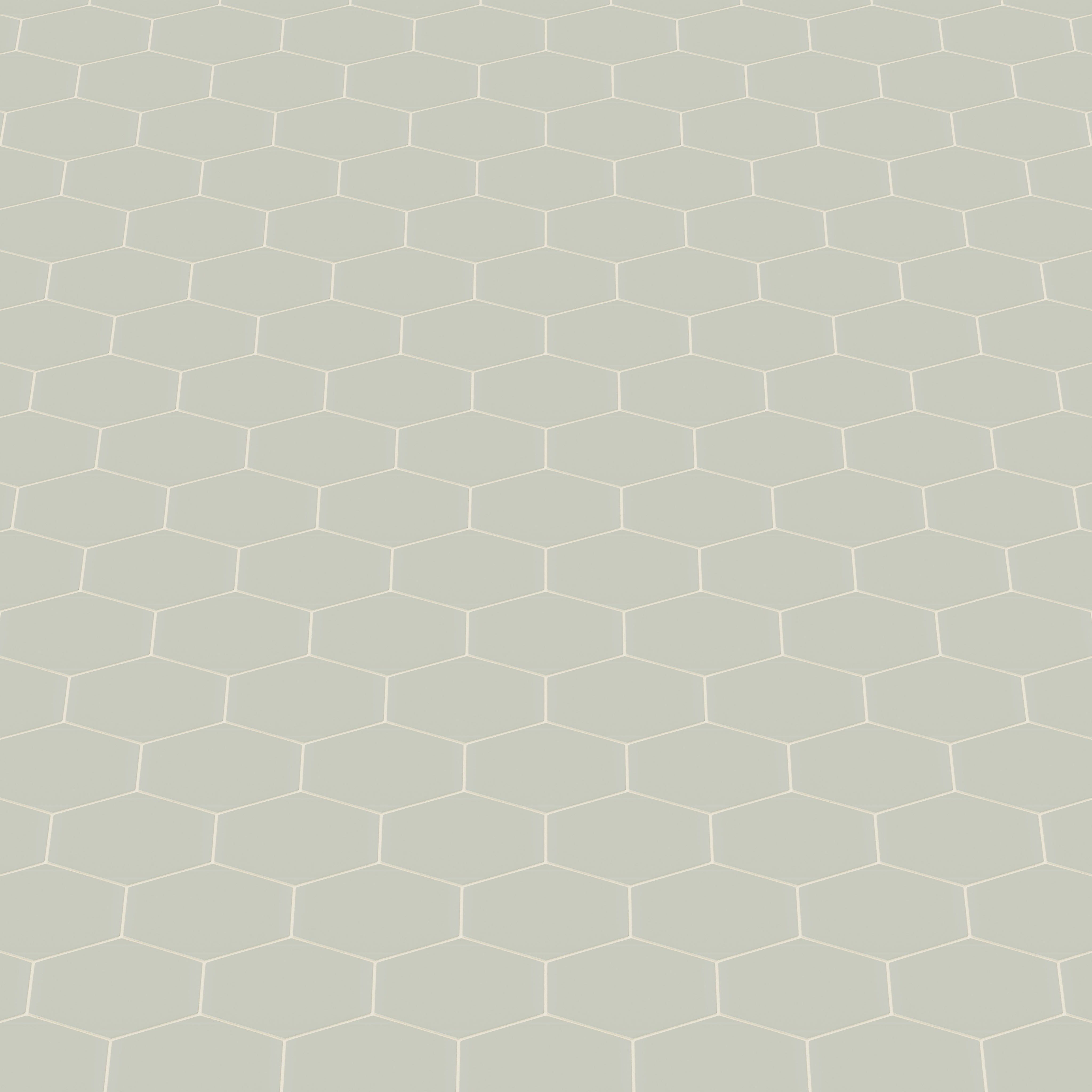 Elongated Hexagon Natural Press Ceramic Tile in Manzanita Matte