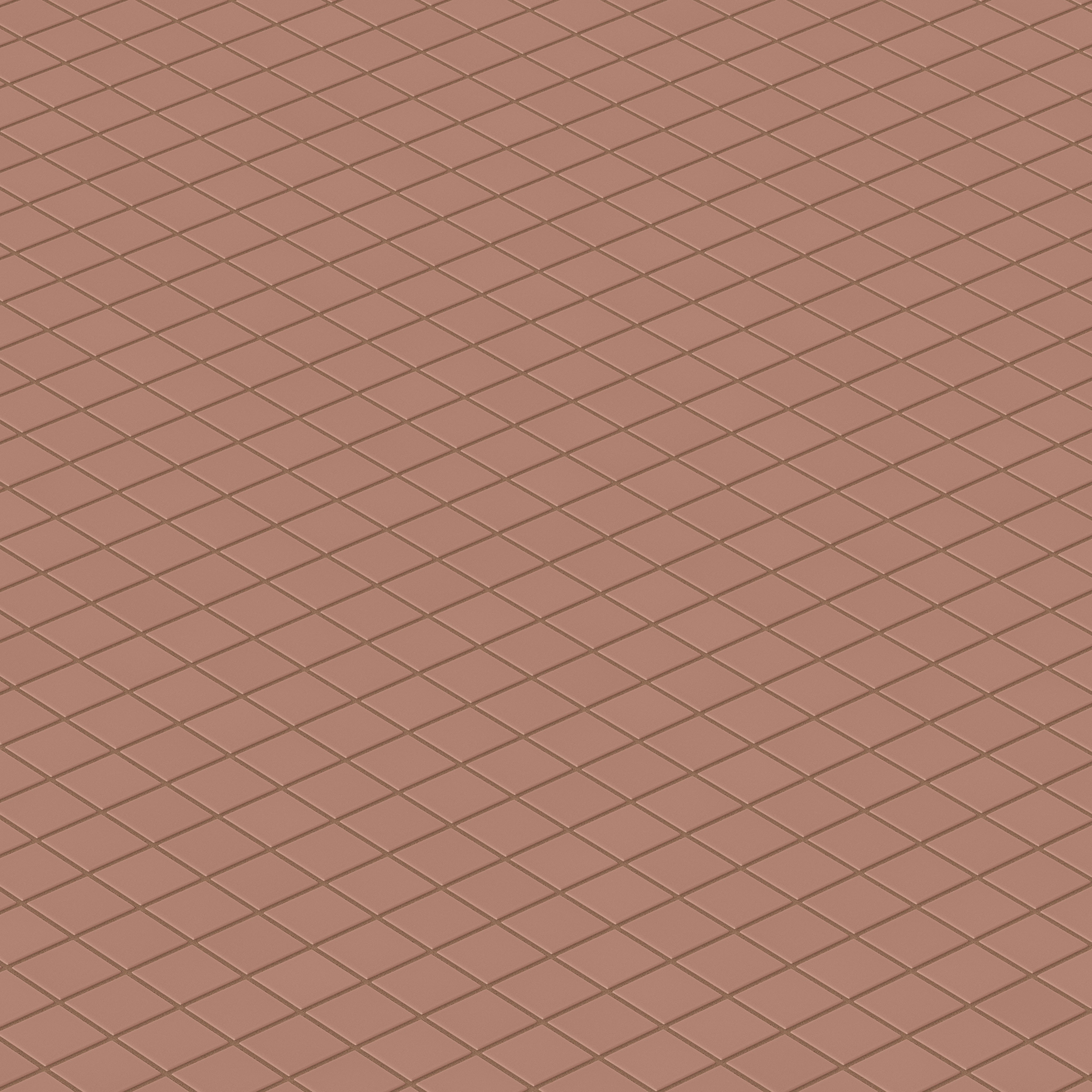 2x2 Straight Set Sheeted Original Ceramic Mosaic Tile in Mauve Matte