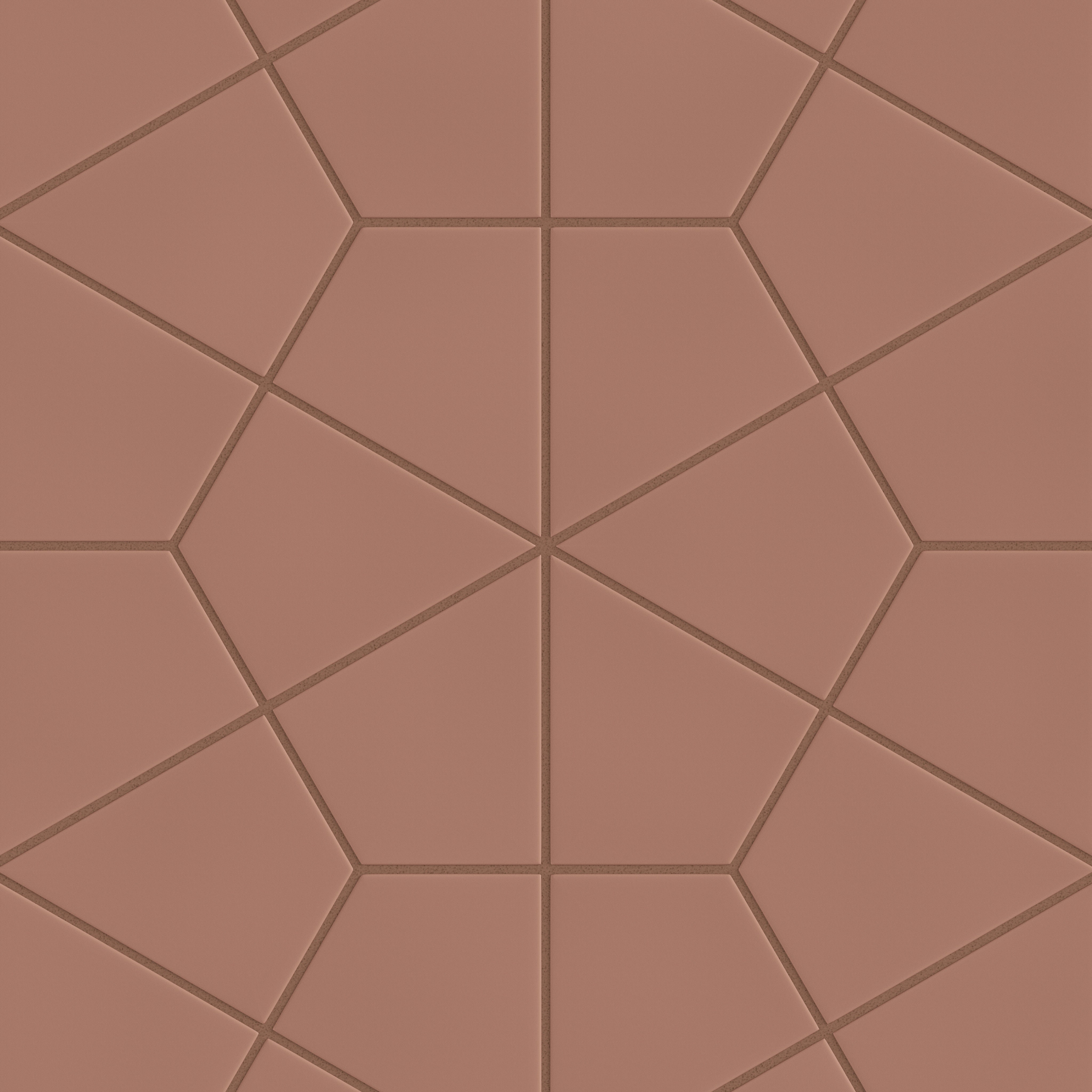 Hexite Original Ceramic Tile in Mauve Matte