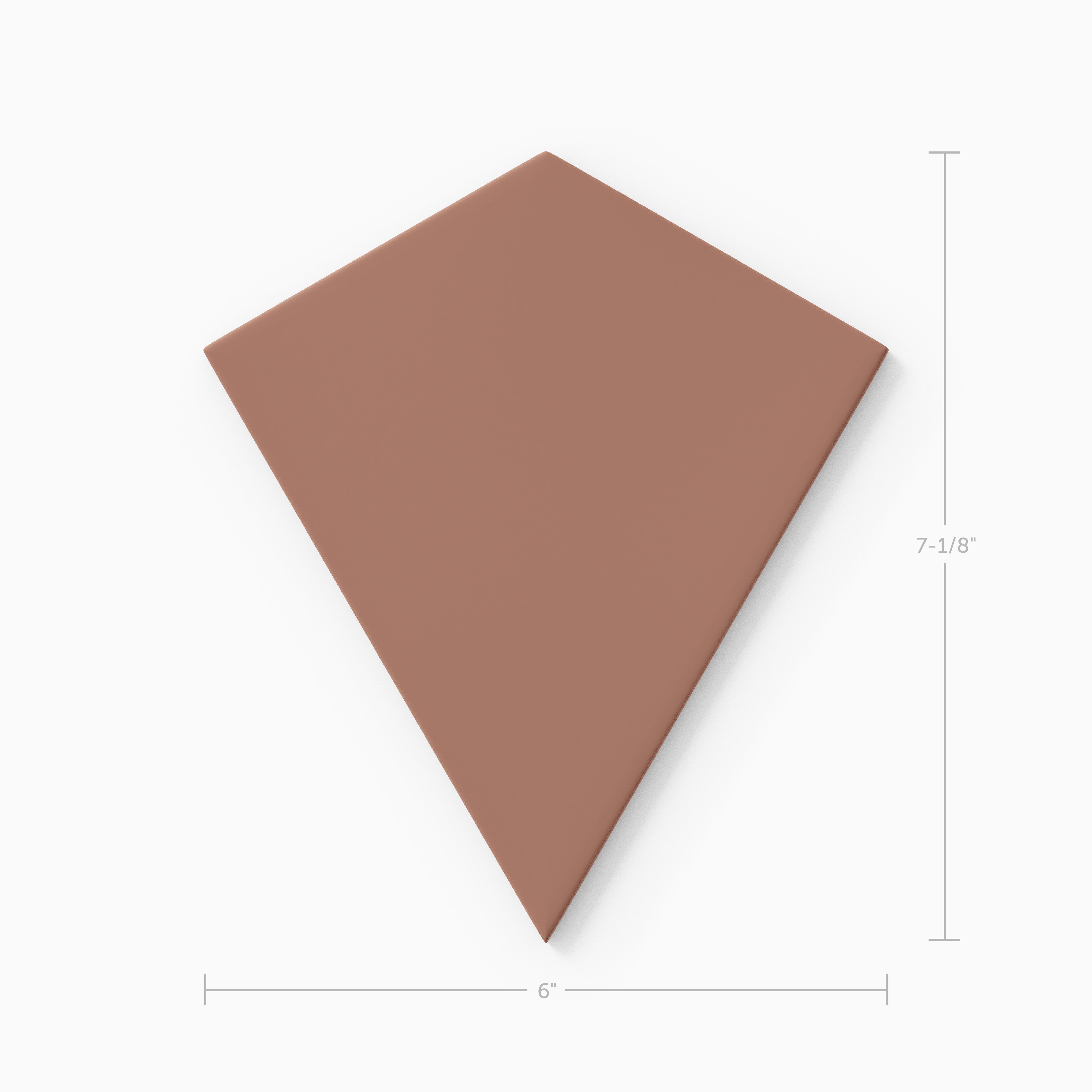 Hexite Original Ceramic Tile in Mauve Matte