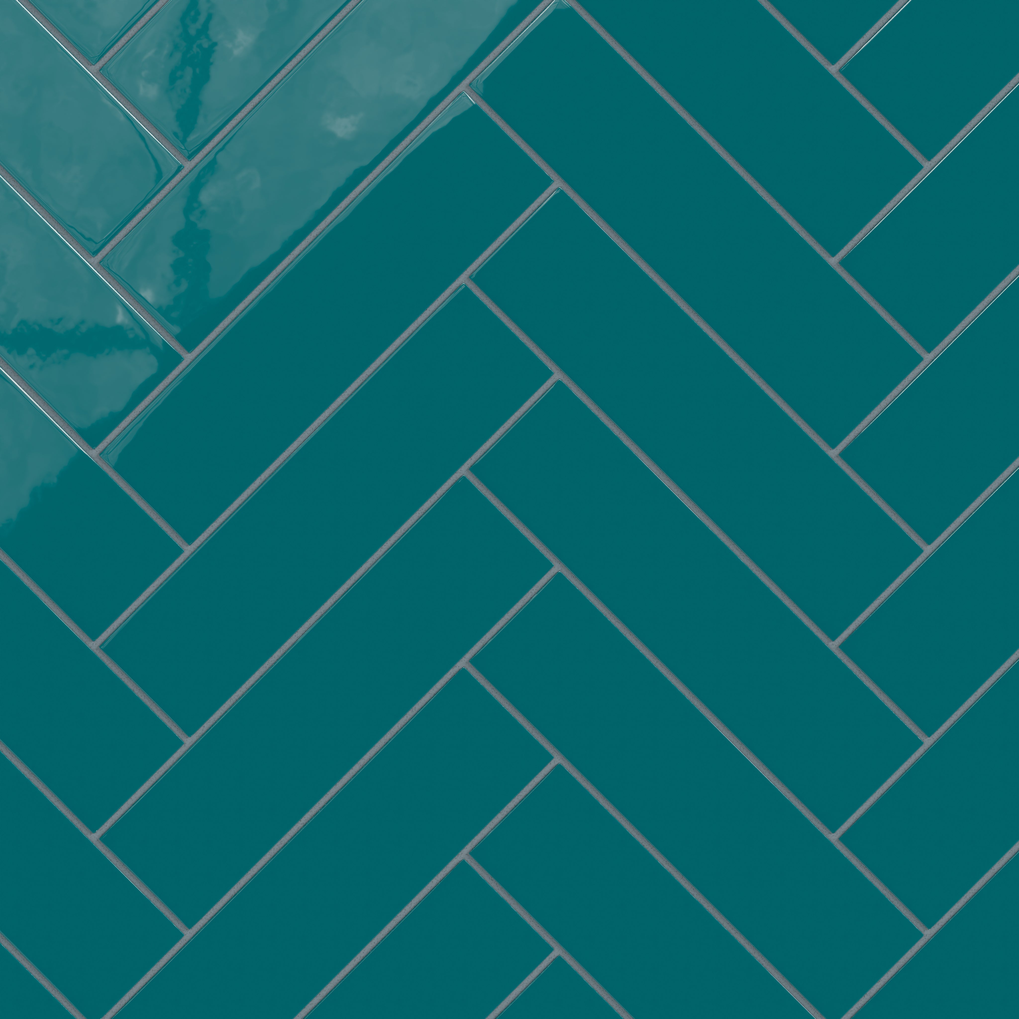 3x12 Natural Press Ceramic Tile in Maya Blue Gloss