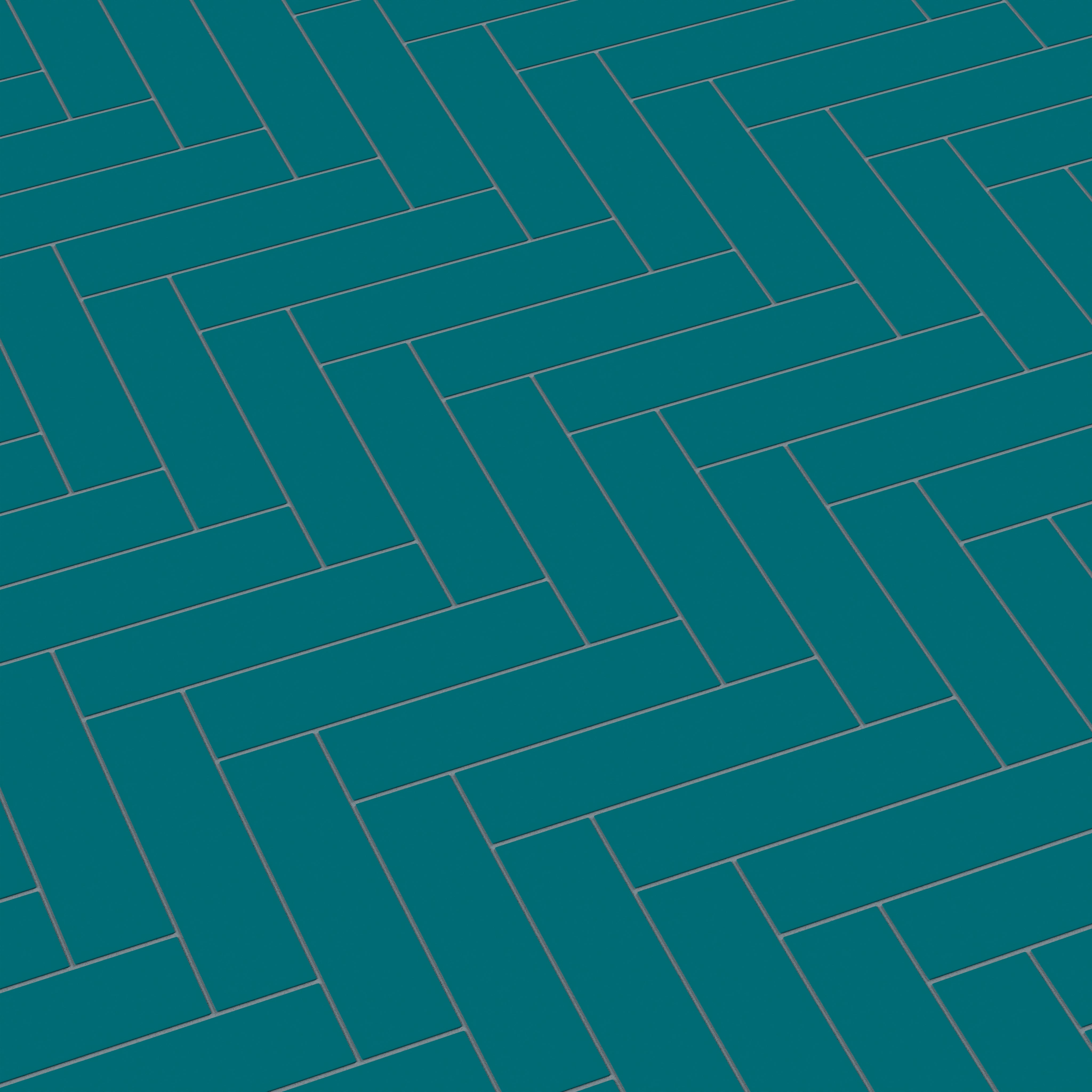 3x12 Natural Press Ceramic Tile in Maya Blue Matte