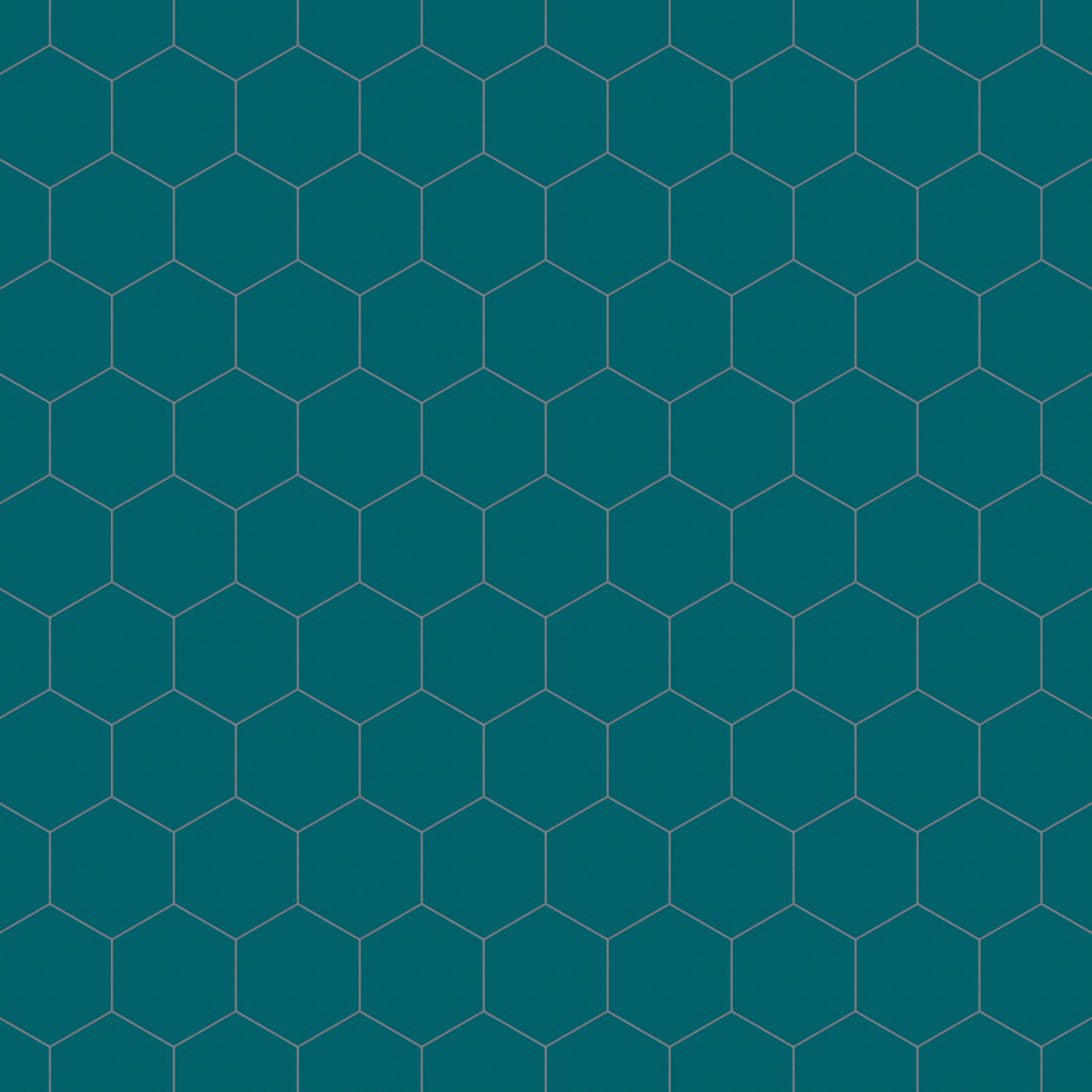 8" Hexagon Natural Press Ceramic Tile in Maya Blue Matte