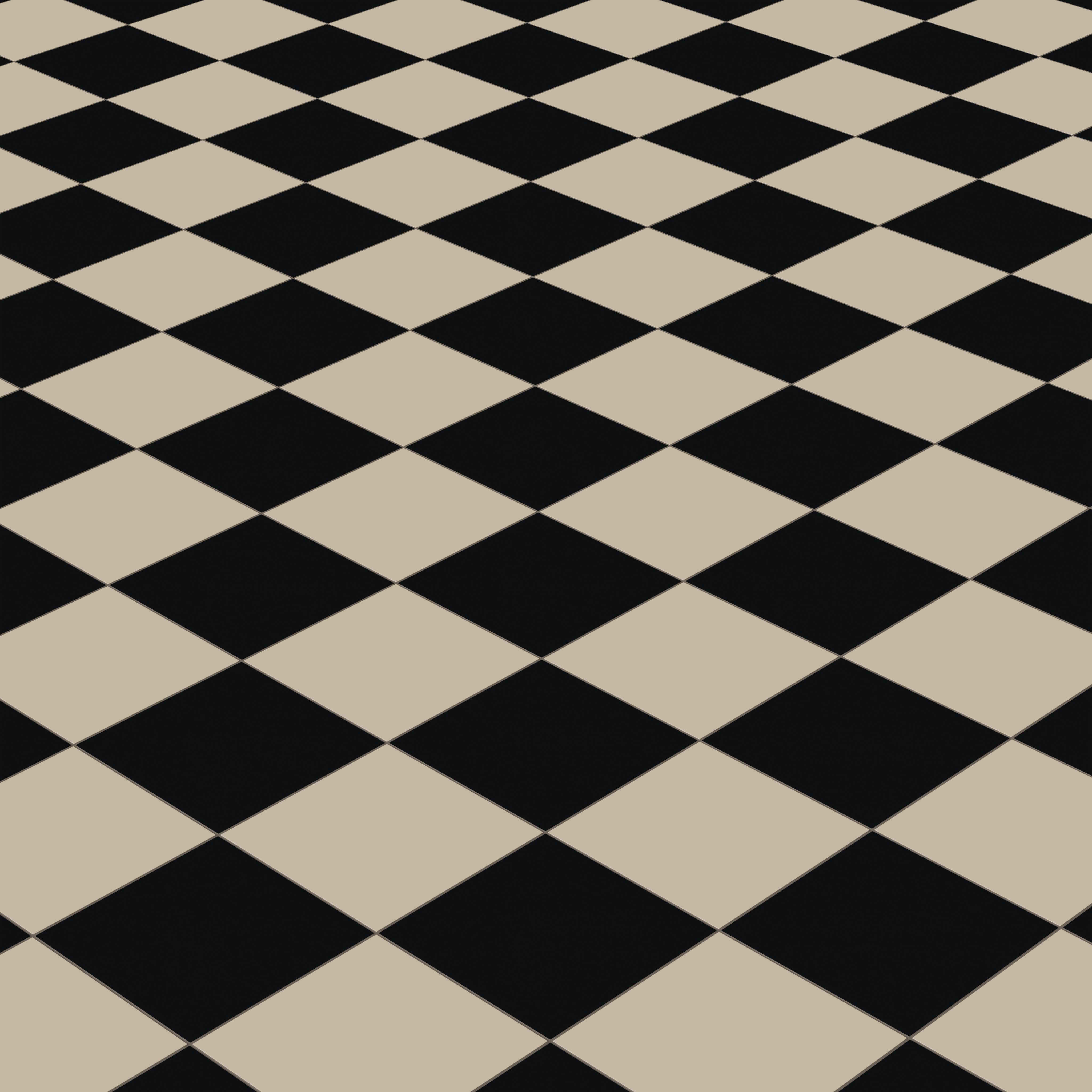 12x12 Natural Press Ceramic Tile in Morel and Bone Black Matte