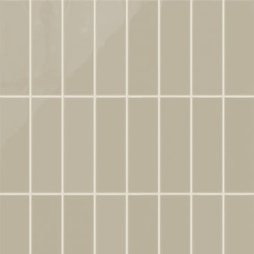 3x9 Natural Press Ceramic Tile in Morel Gloss